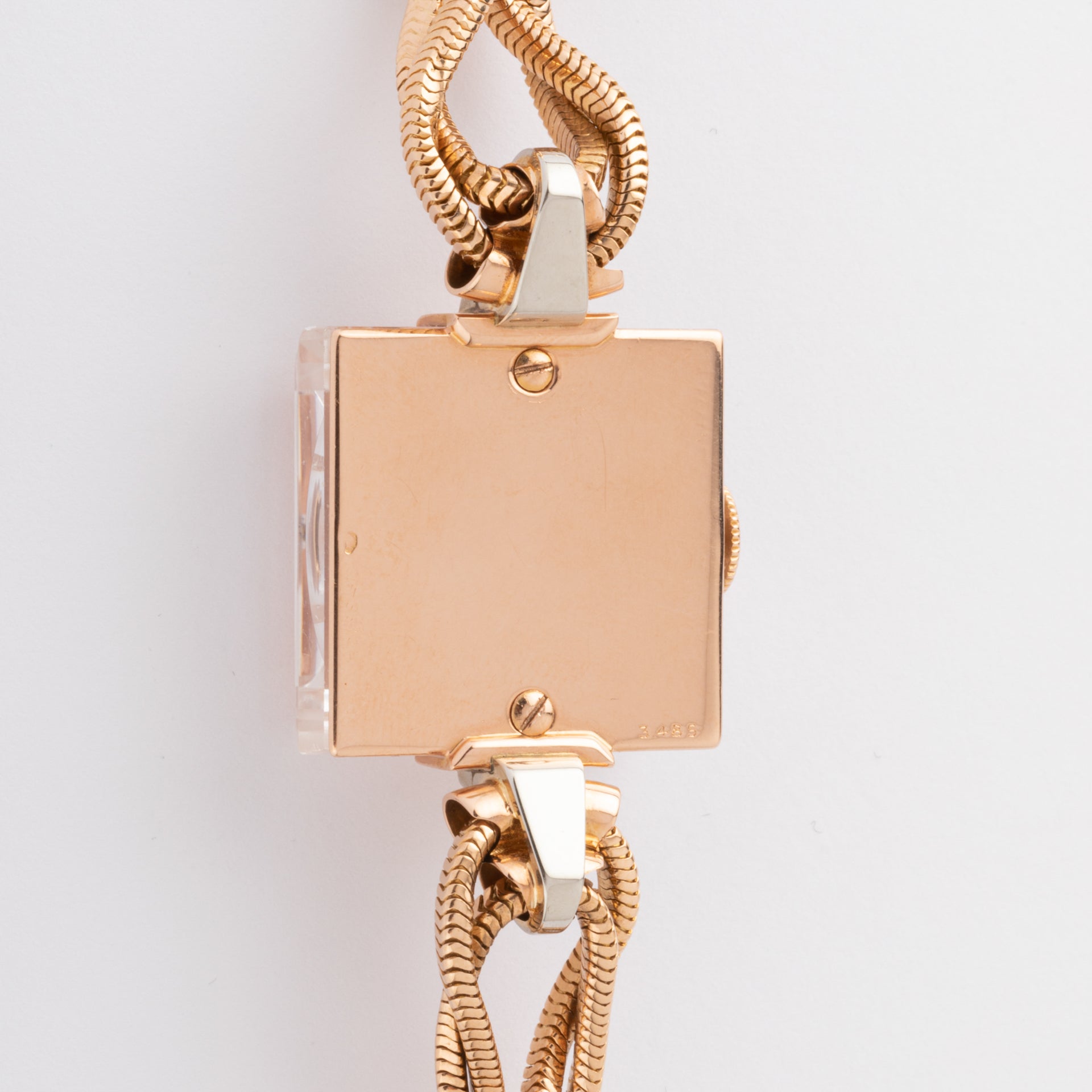Vintage Boucheron watch in rock crystal and gold