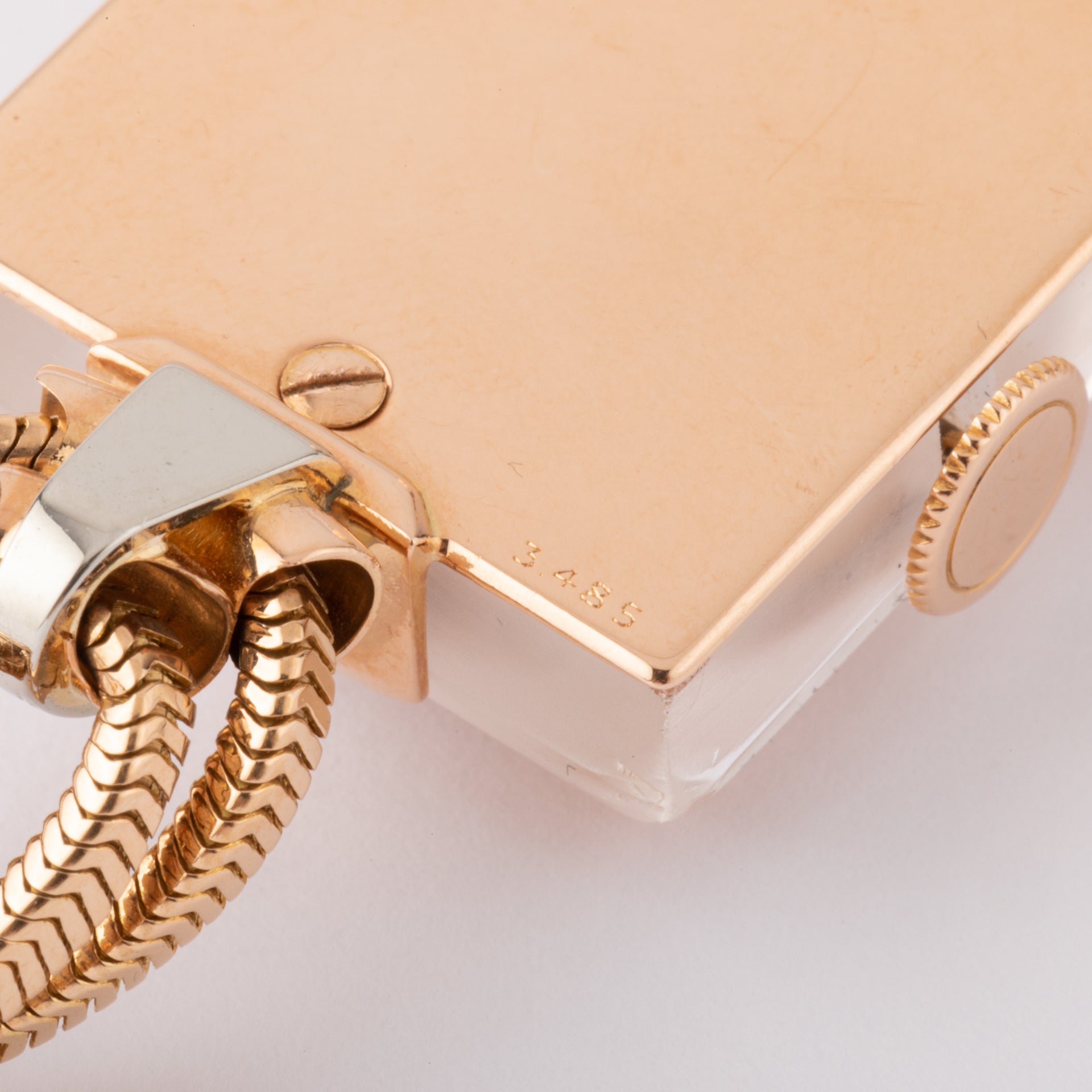 Vintage Boucheron watch in rock crystal and gold