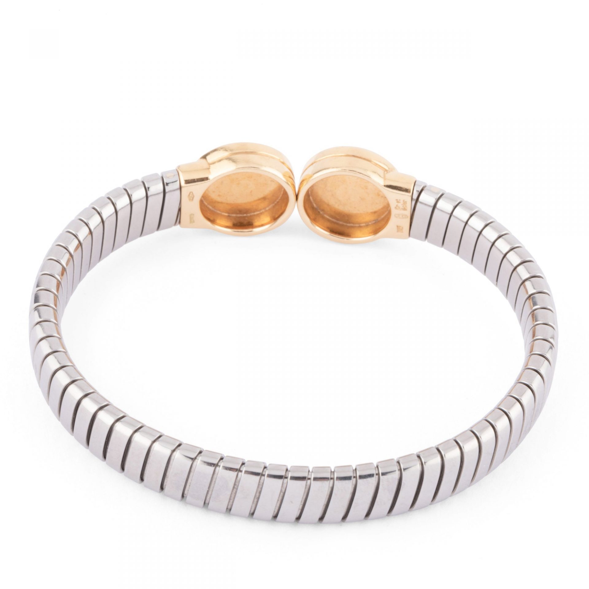 Gold and steel bracelet from Bvlgari