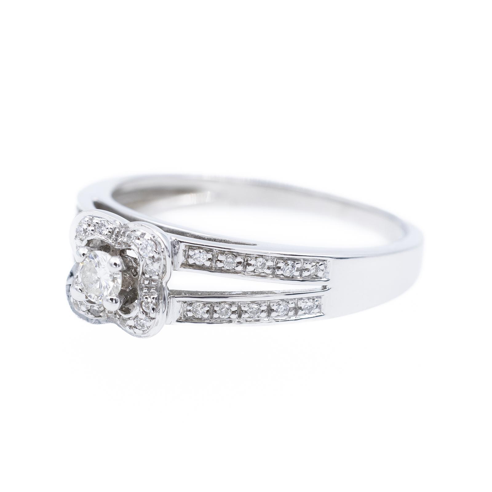 Mauboussin Chance of Love Solitaire Ring White Gold Diamond