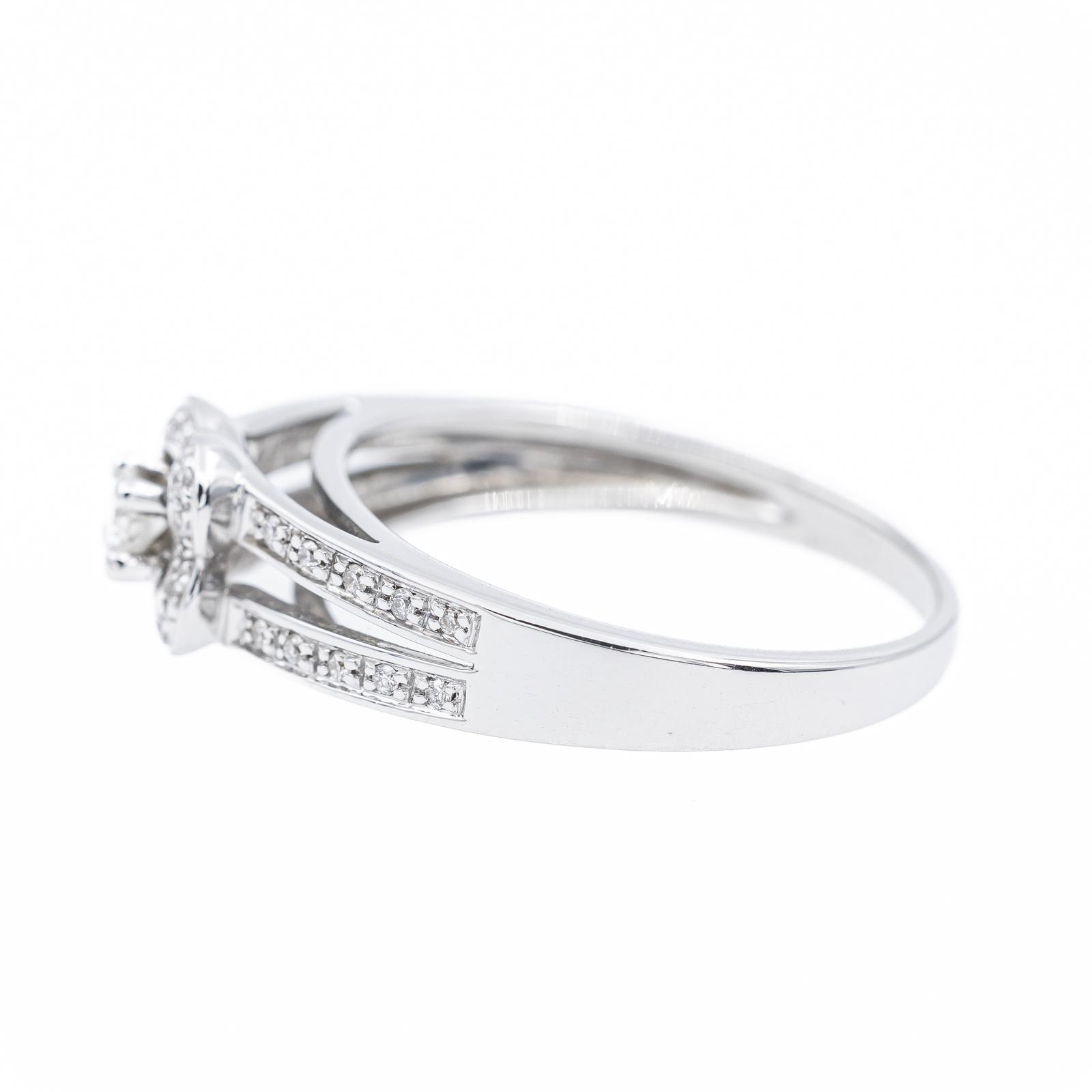 Mauboussin Chance of Love Solitaire Ring White Gold Diamond