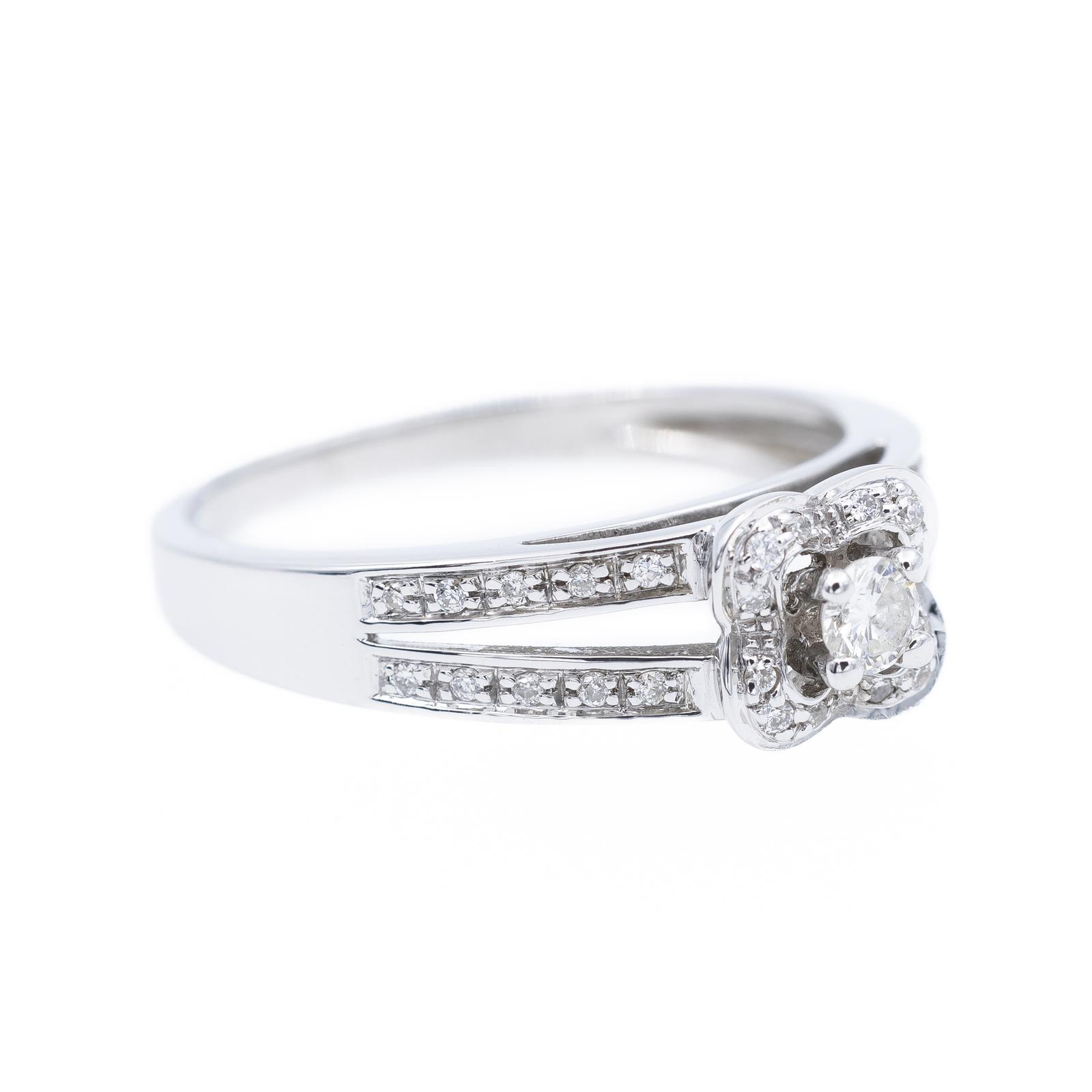 Mauboussin Chance of Love Solitaire Ring White Gold Diamond