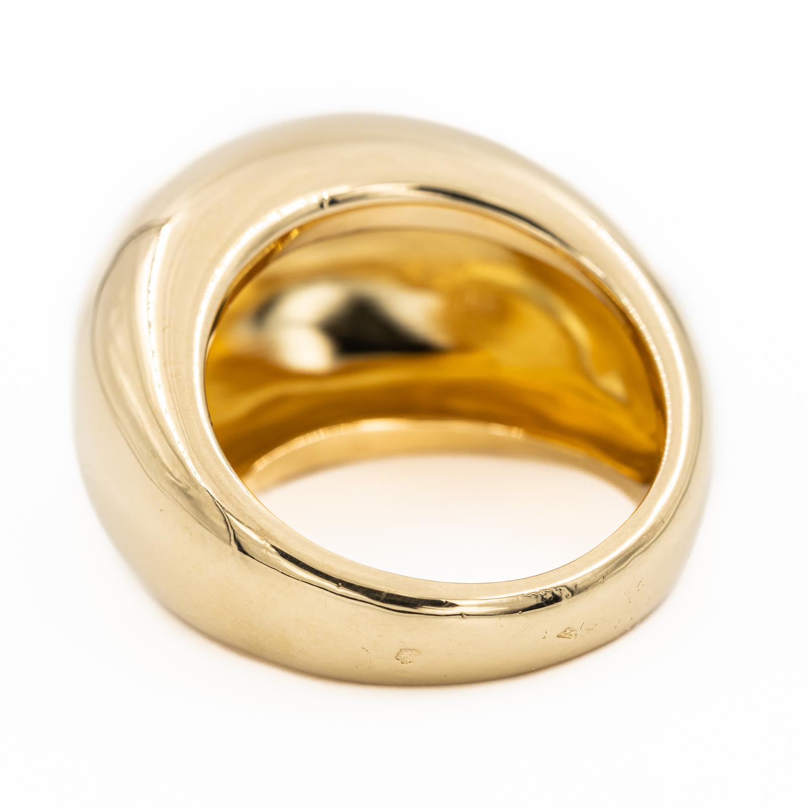 Poiray Yellow Gold Bangle Ring