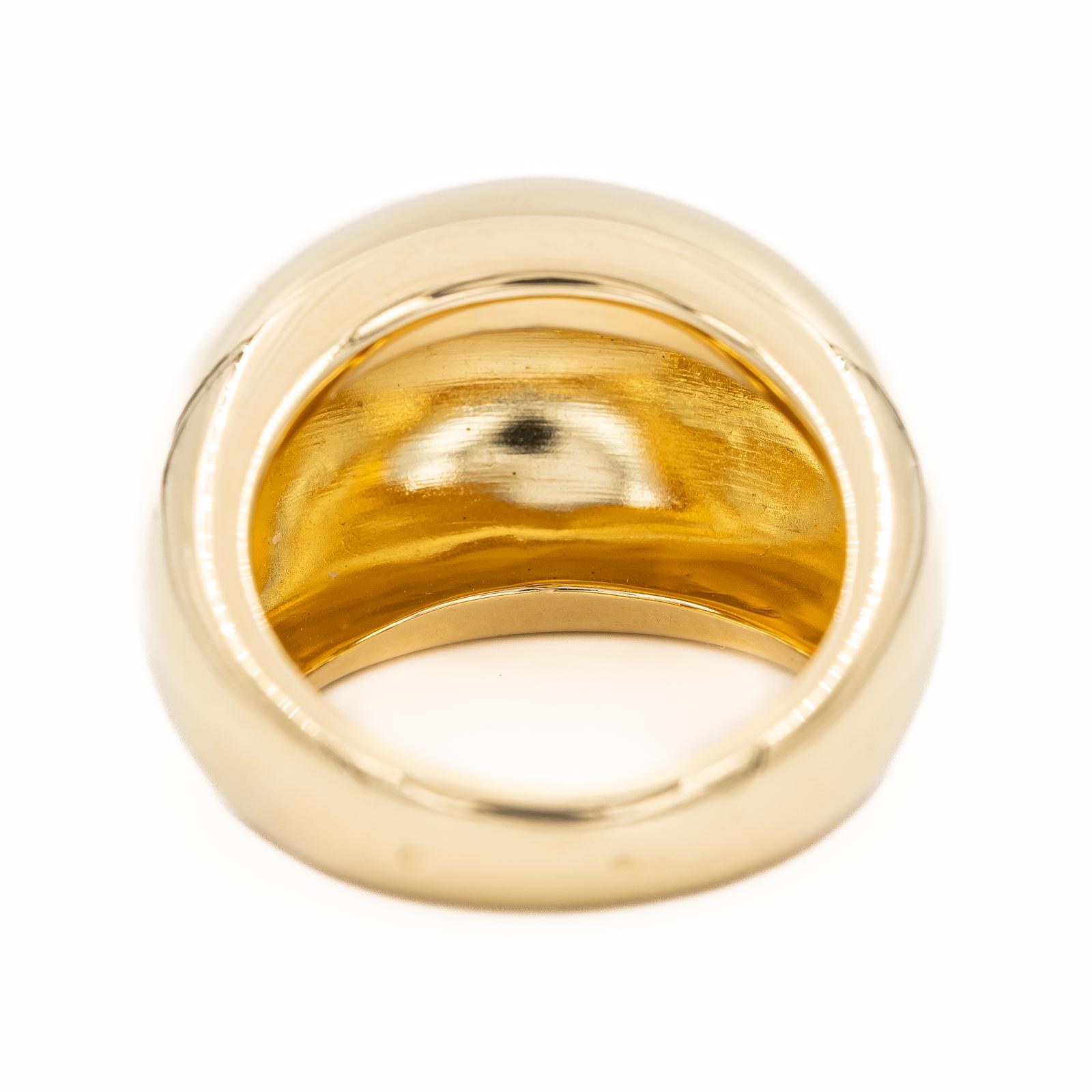 Poiray Yellow Gold Bangle Ring