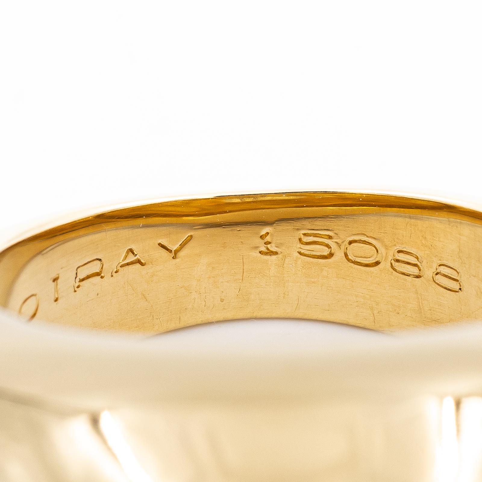 Poiray Yellow Gold Bangle Ring