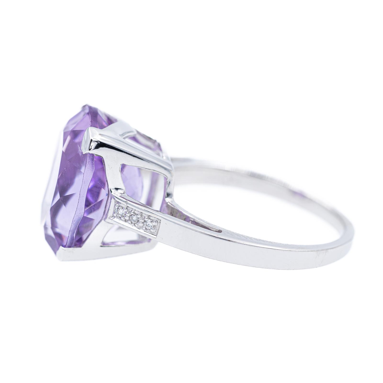 Mauboussin Cocktail Ring My Baby Love White Gold Amethyst