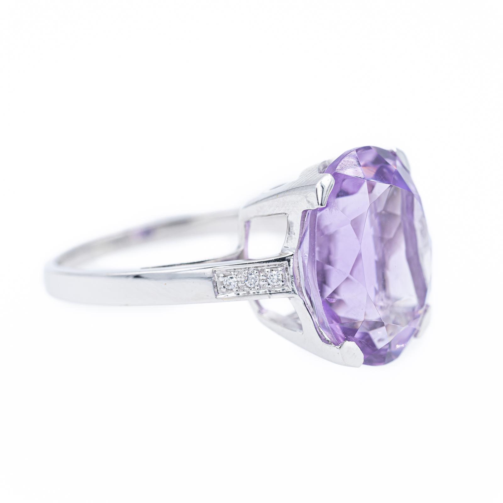 Mauboussin Cocktail Ring My Baby Love White Gold Amethyst