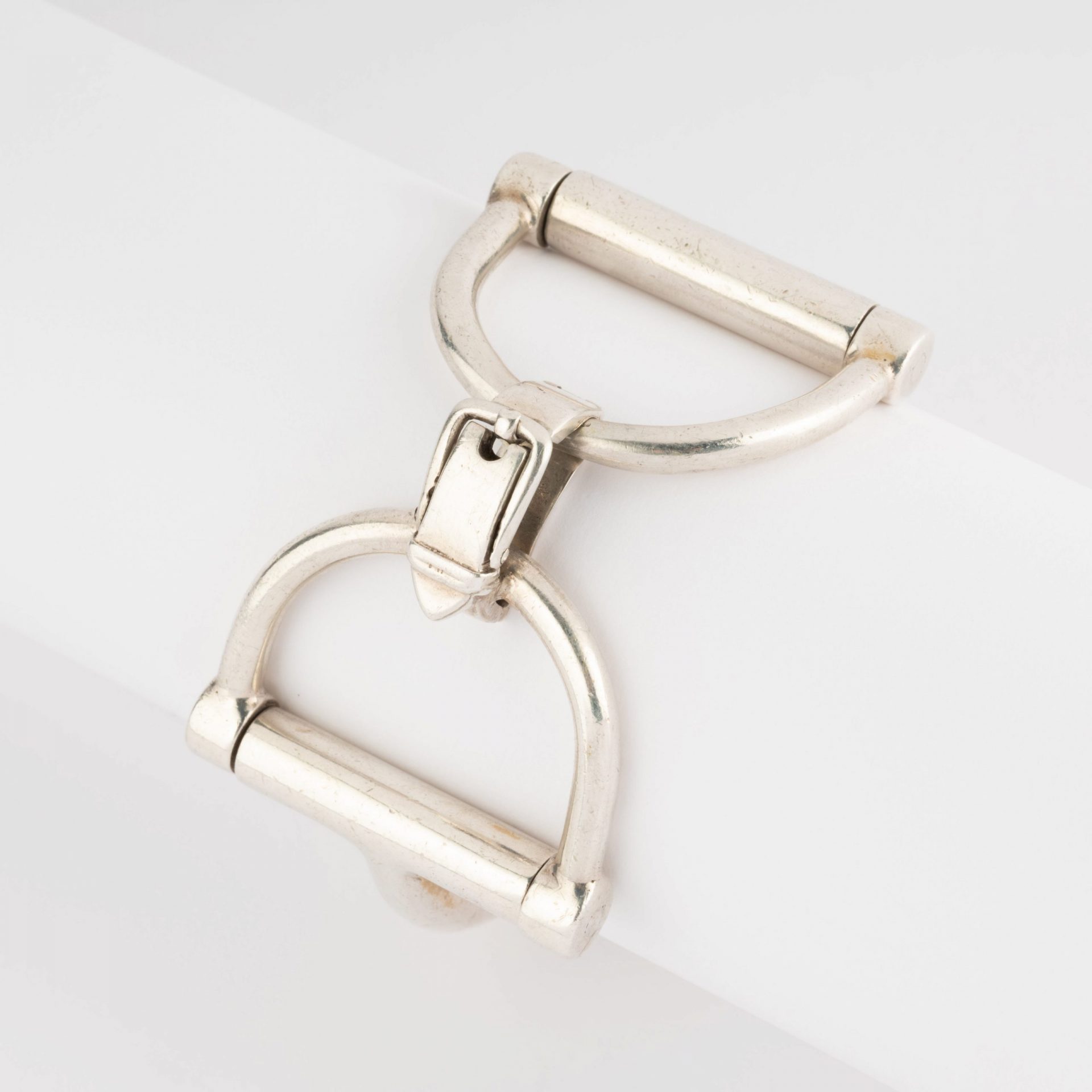 Bracelet from the house of Hermès in silver