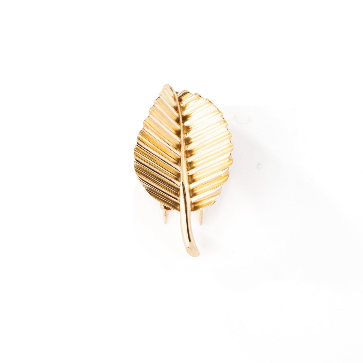 Broche feuille MAUBOUSSIN en or jaune. - Maison Eloe