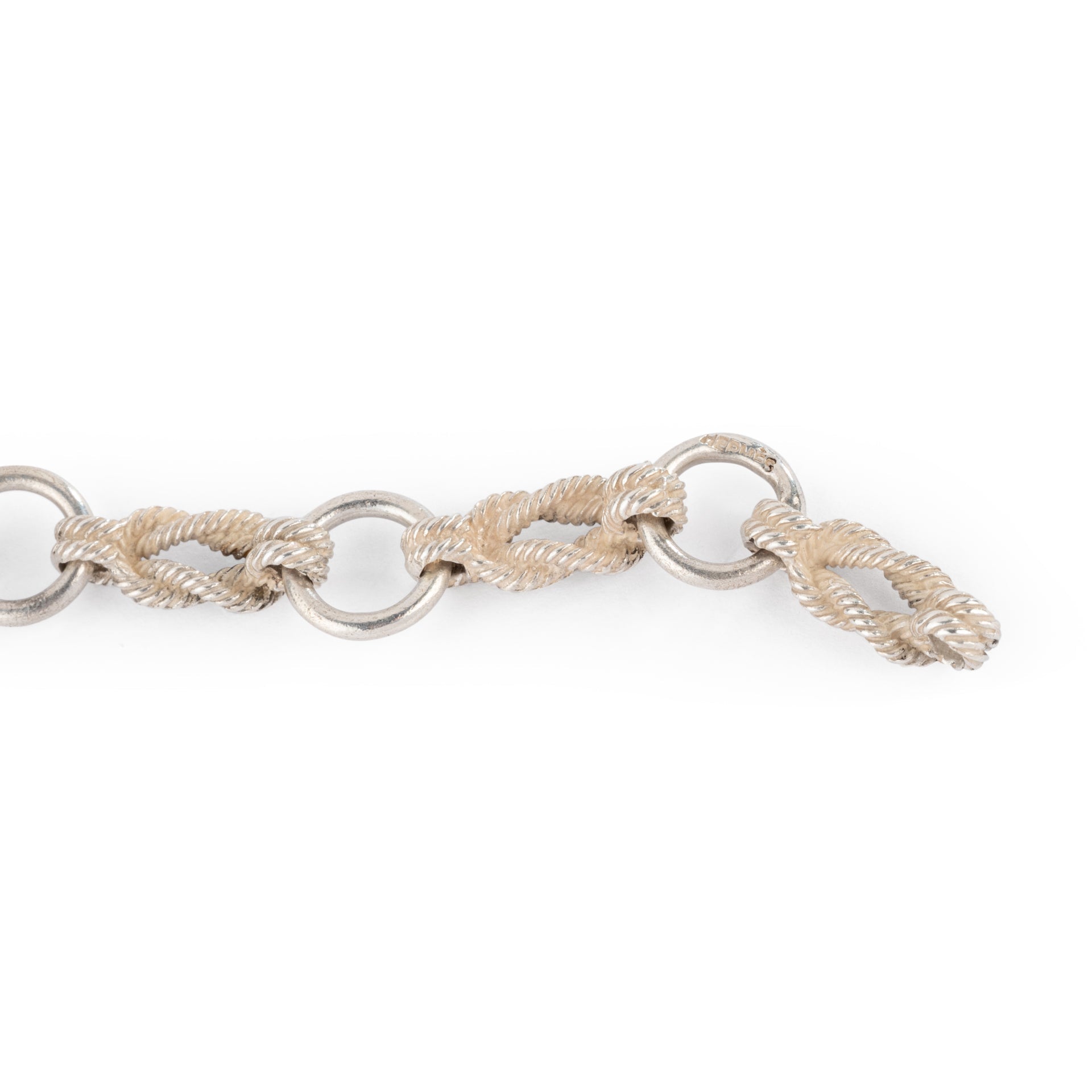 Silver necklace from Hermes, sailor knots, Audierne model