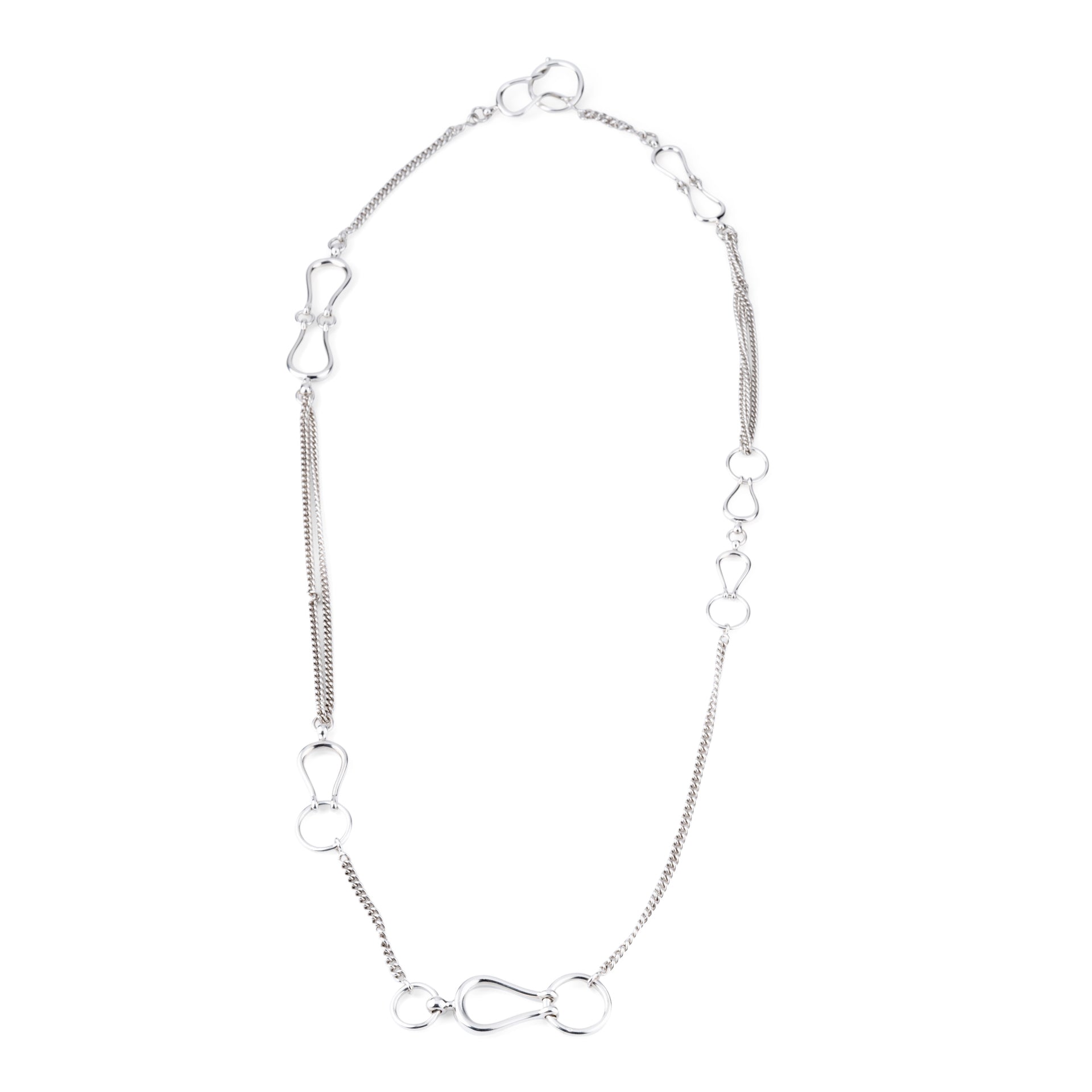 Hermès silver necklace