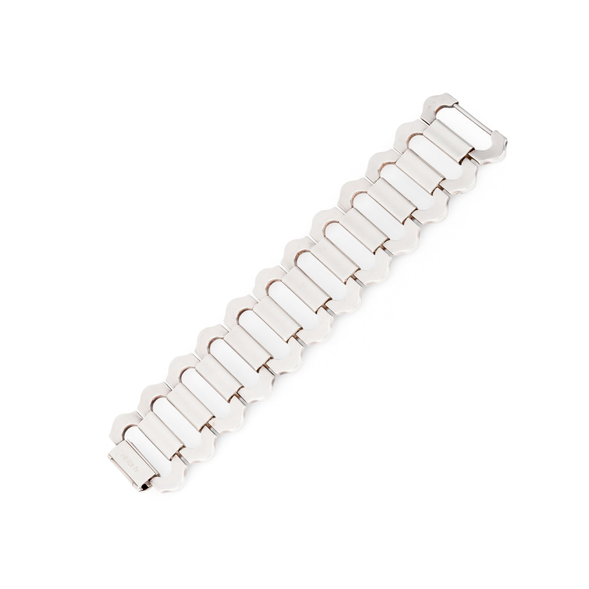 Silver bracelet from Hermès, Ondine model