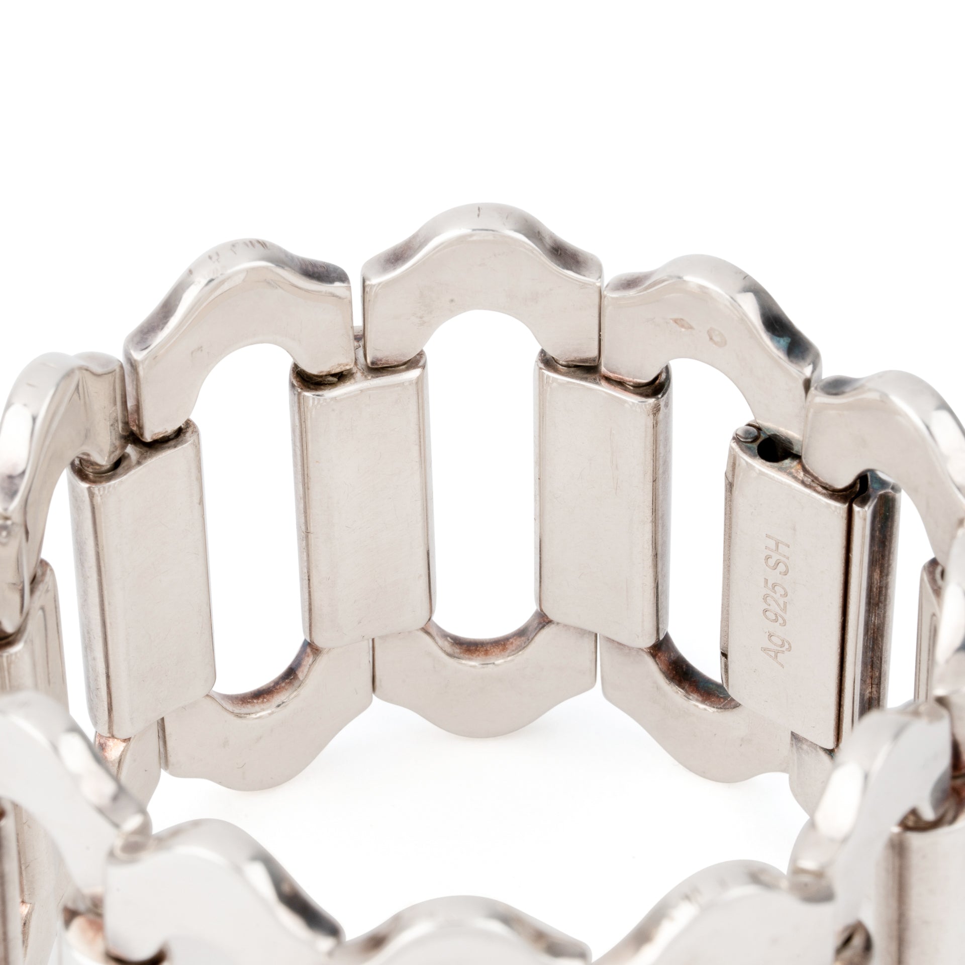 Silver bracelet from Hermès, Ondine model