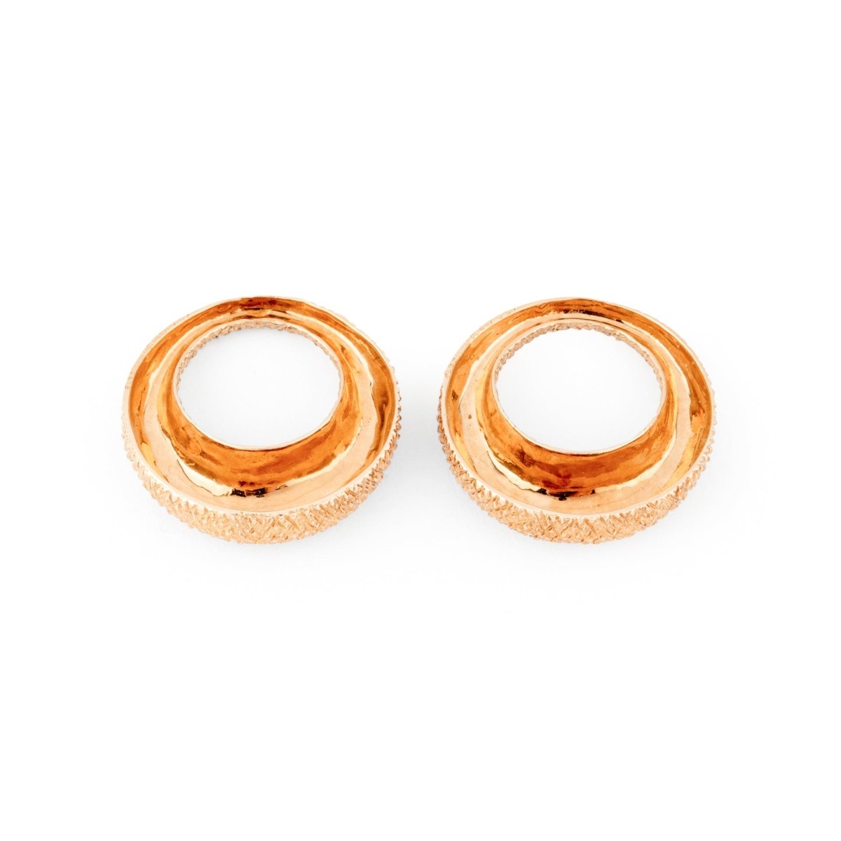 Boucles d'oreilles de la maison Van Cleef & Arpel en or jaune et diamants - Maison Eloe