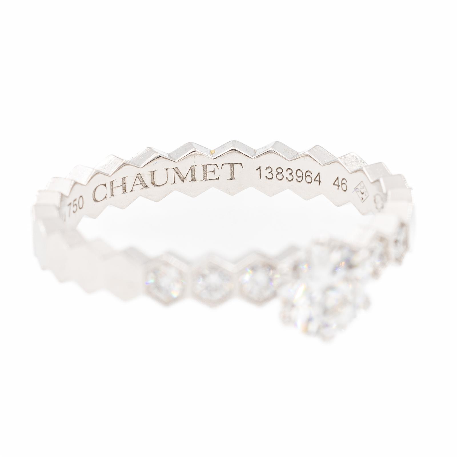 Chaumet Bee my Love Solitaire Ring White Gold Diamond