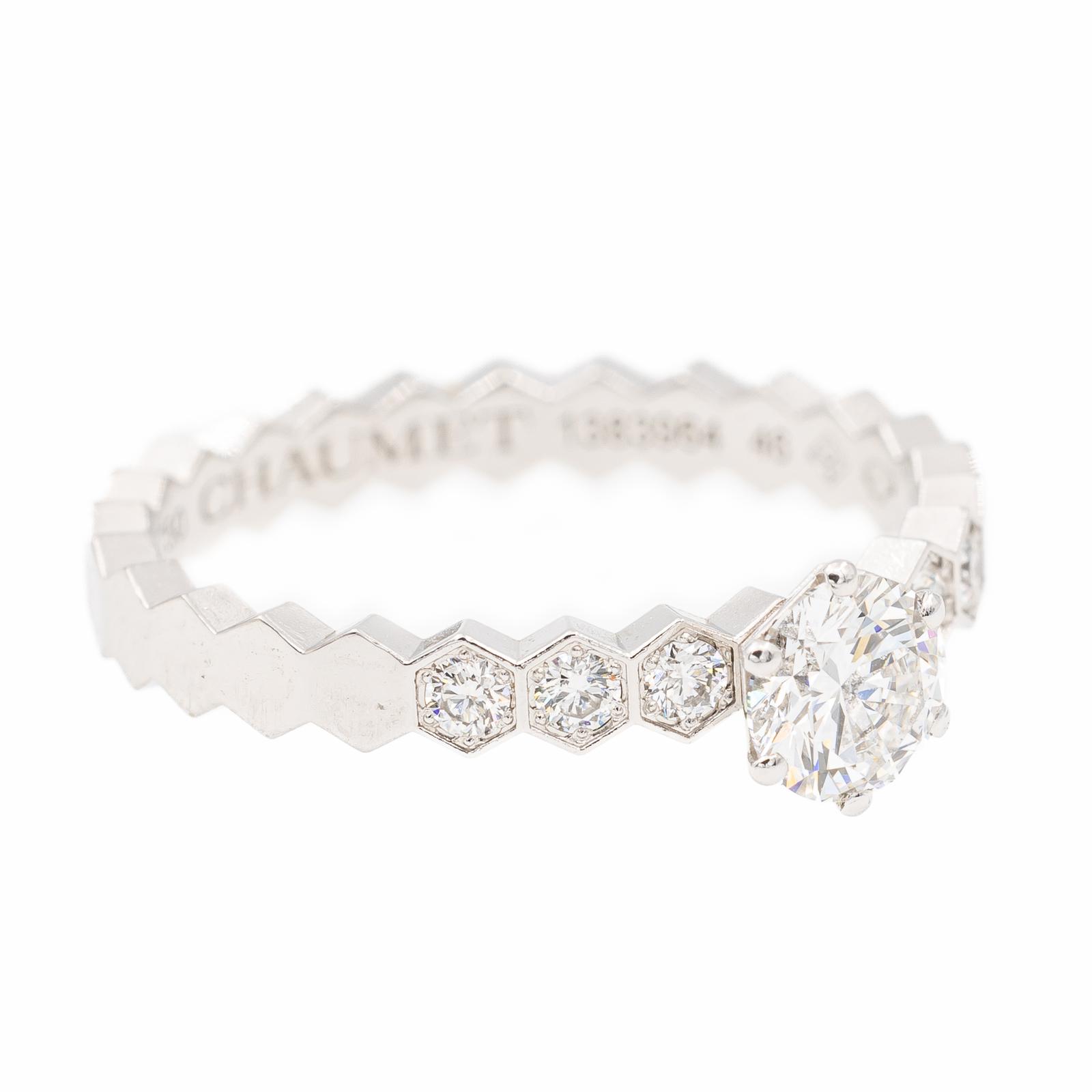 Chaumet Bee my Love Solitaire Ring White Gold Diamond