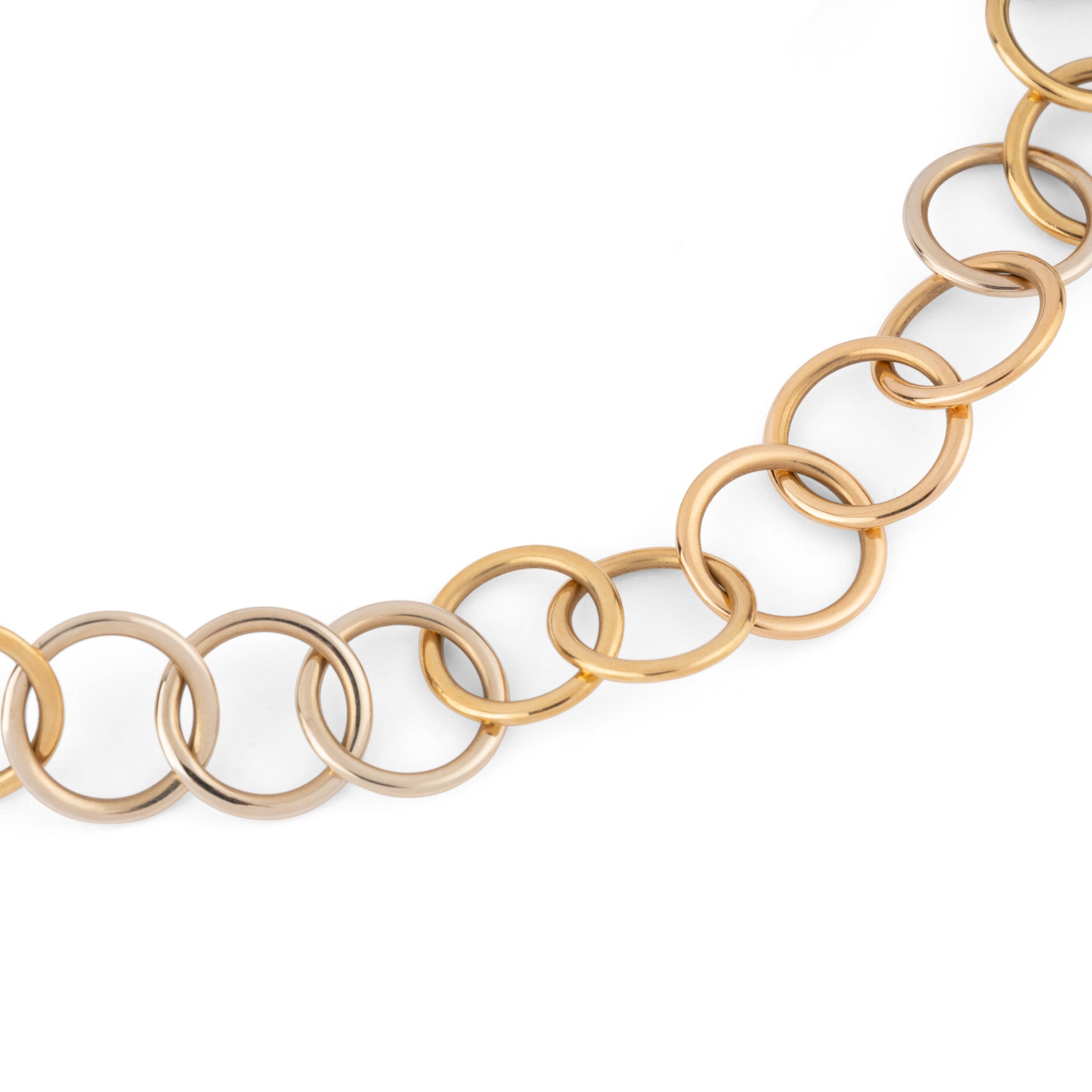 Pomellato Lucciole model necklace in yellow and white gold.