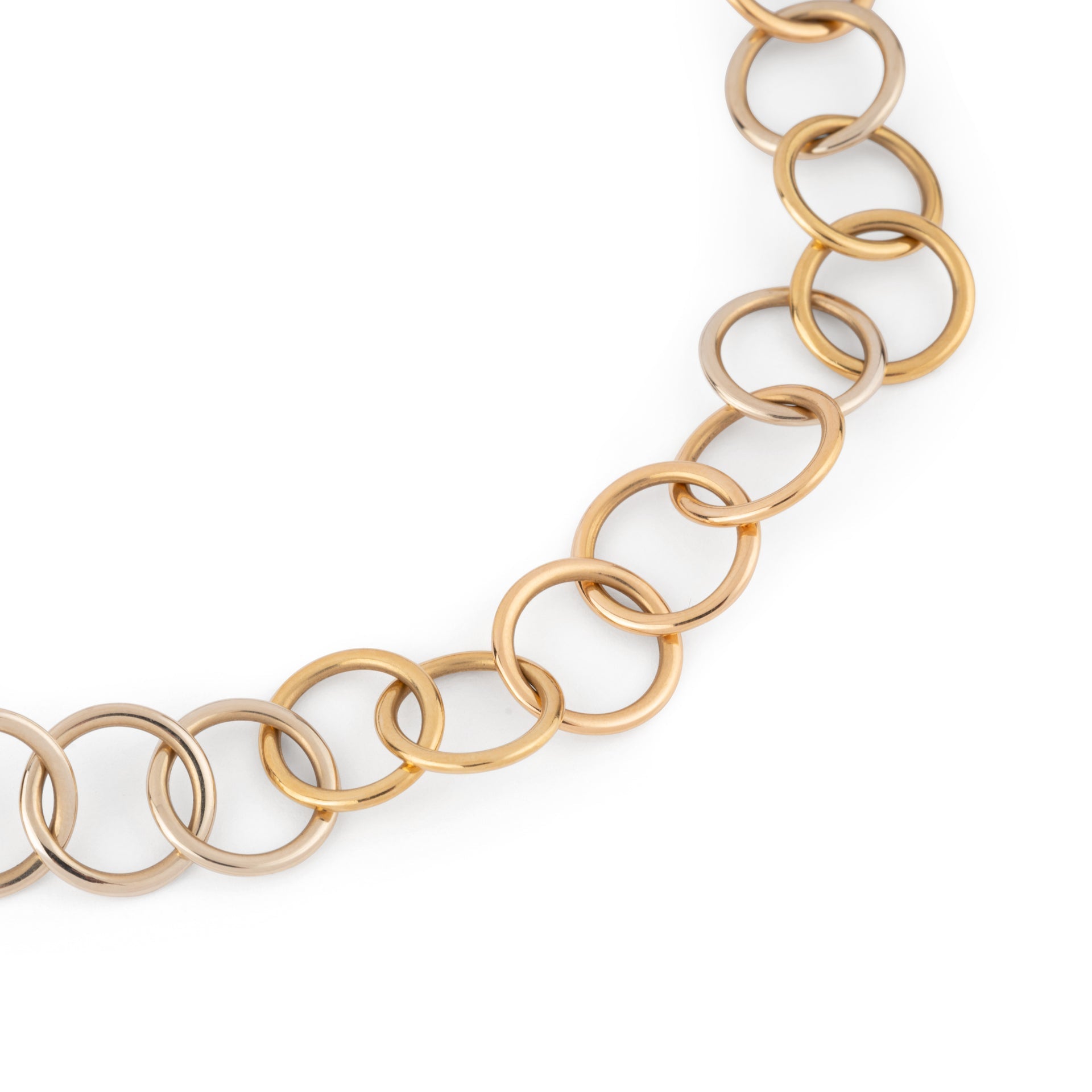 Pomellato Lucciole model necklace in yellow and white gold.
