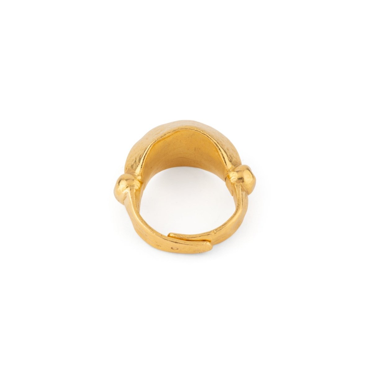Bague martelé bombée du créateur Lalaounis - Maison Eloe