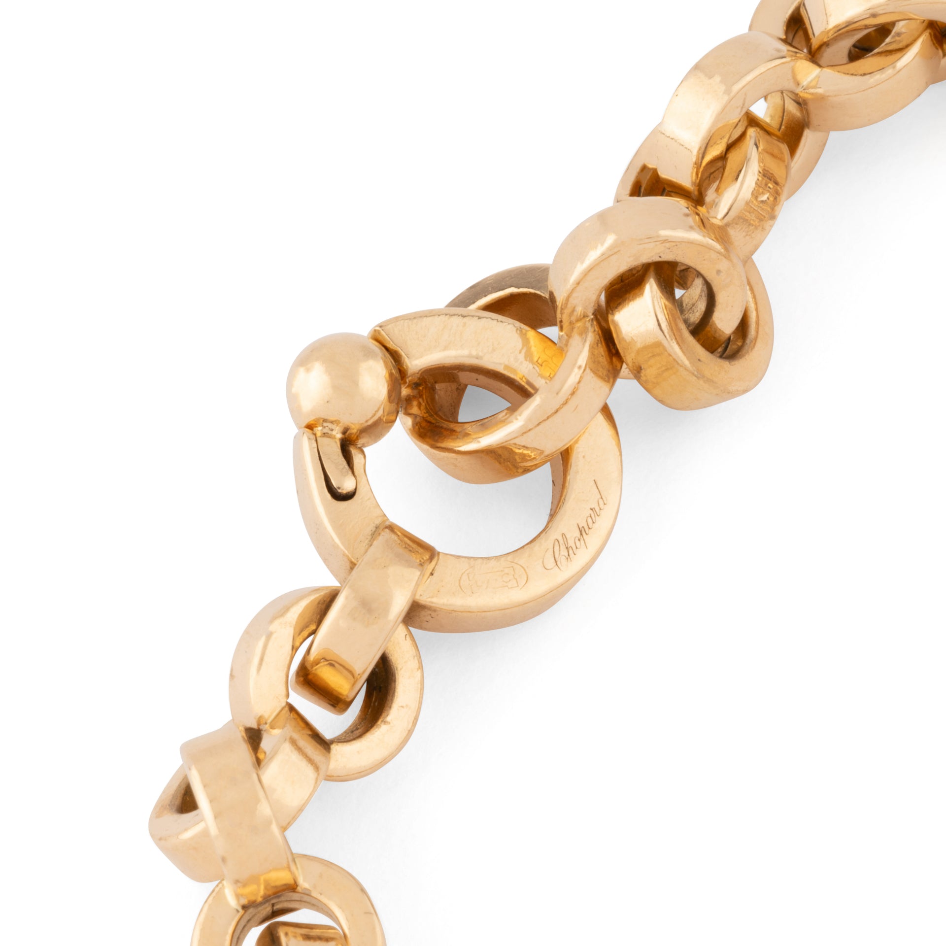 Chopard yellow gold bracelet from the Happy Diamond collection