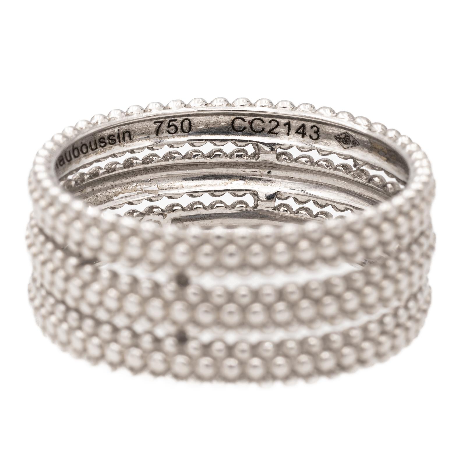 Mauboussin Premier Jour White Gold Wedding Ring