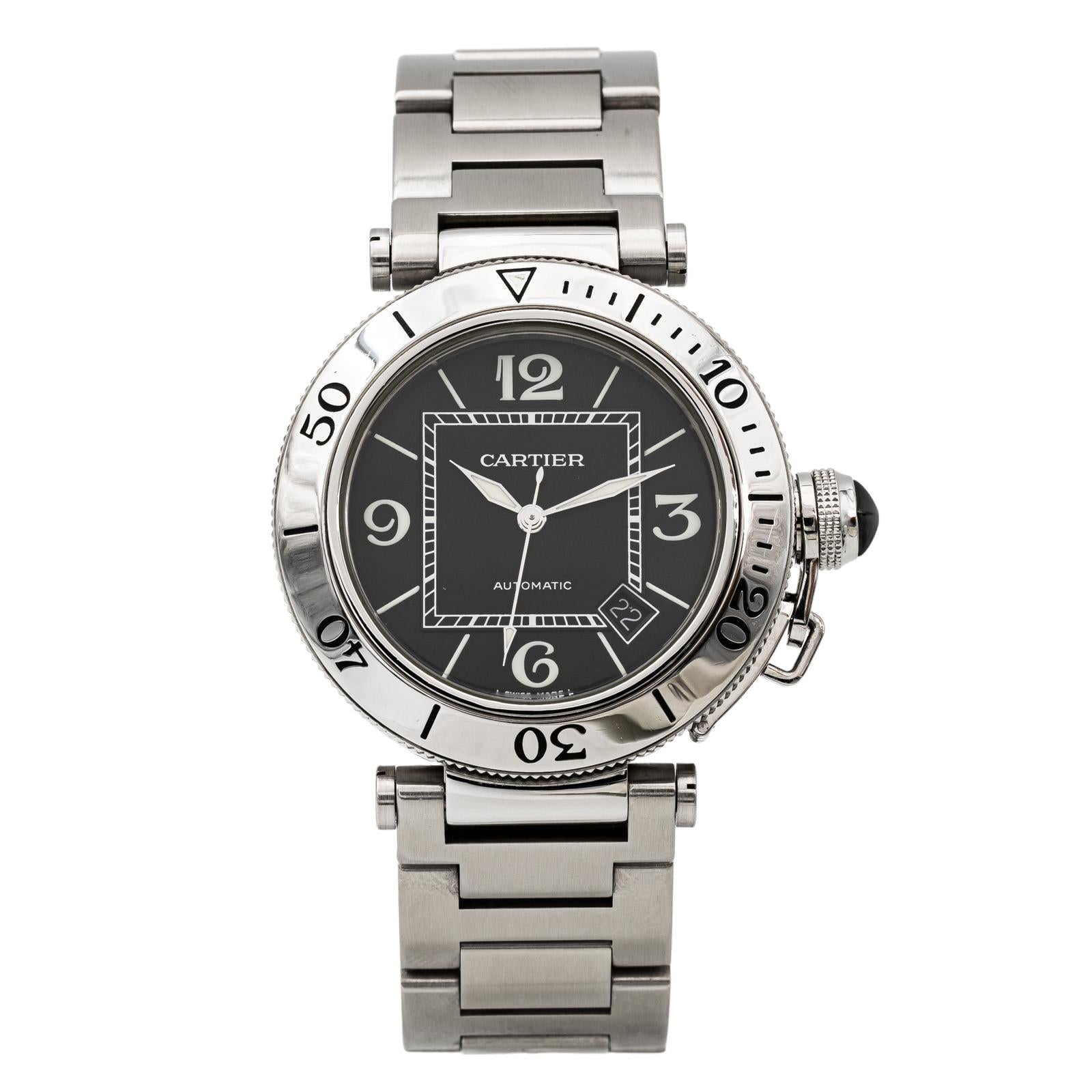 Cartier Pasha Steel Watch