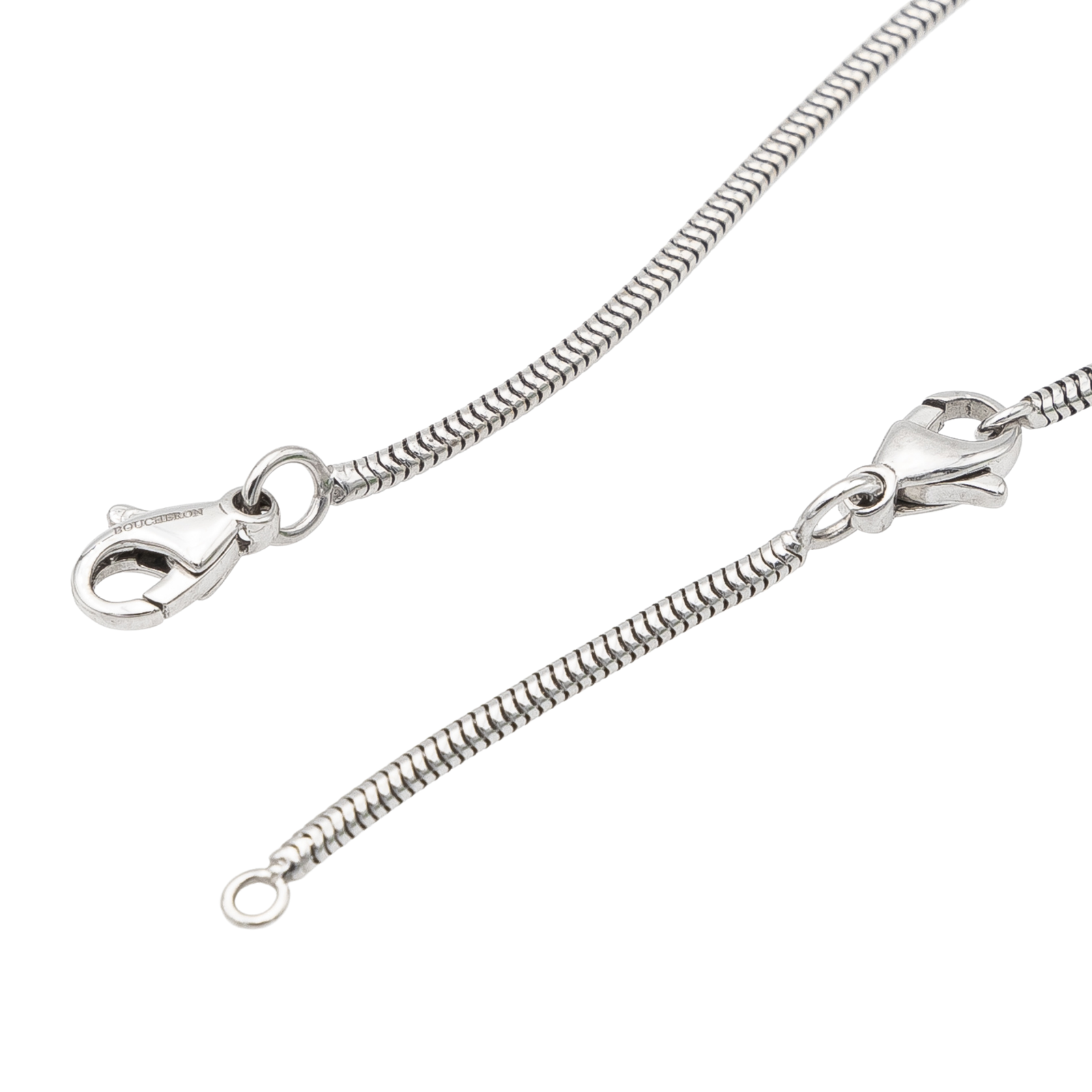 Boucheron Soft Mesh Necklace White Gold