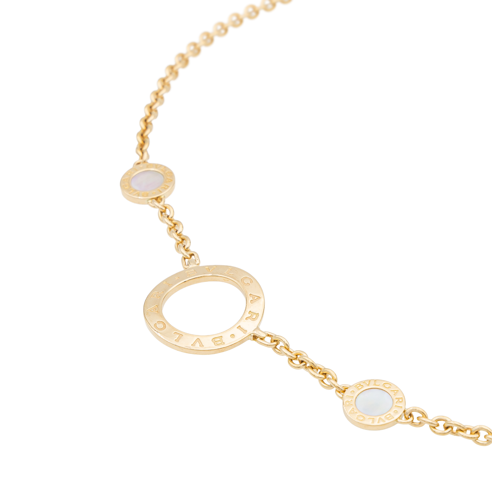 Bulgari Bulgari bulgari necklace Yellow gold Mother-of-pearl
