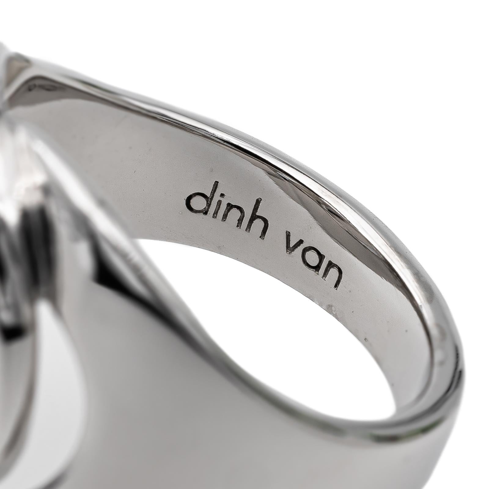 Dinh Van Handcuffs Ring White Gold