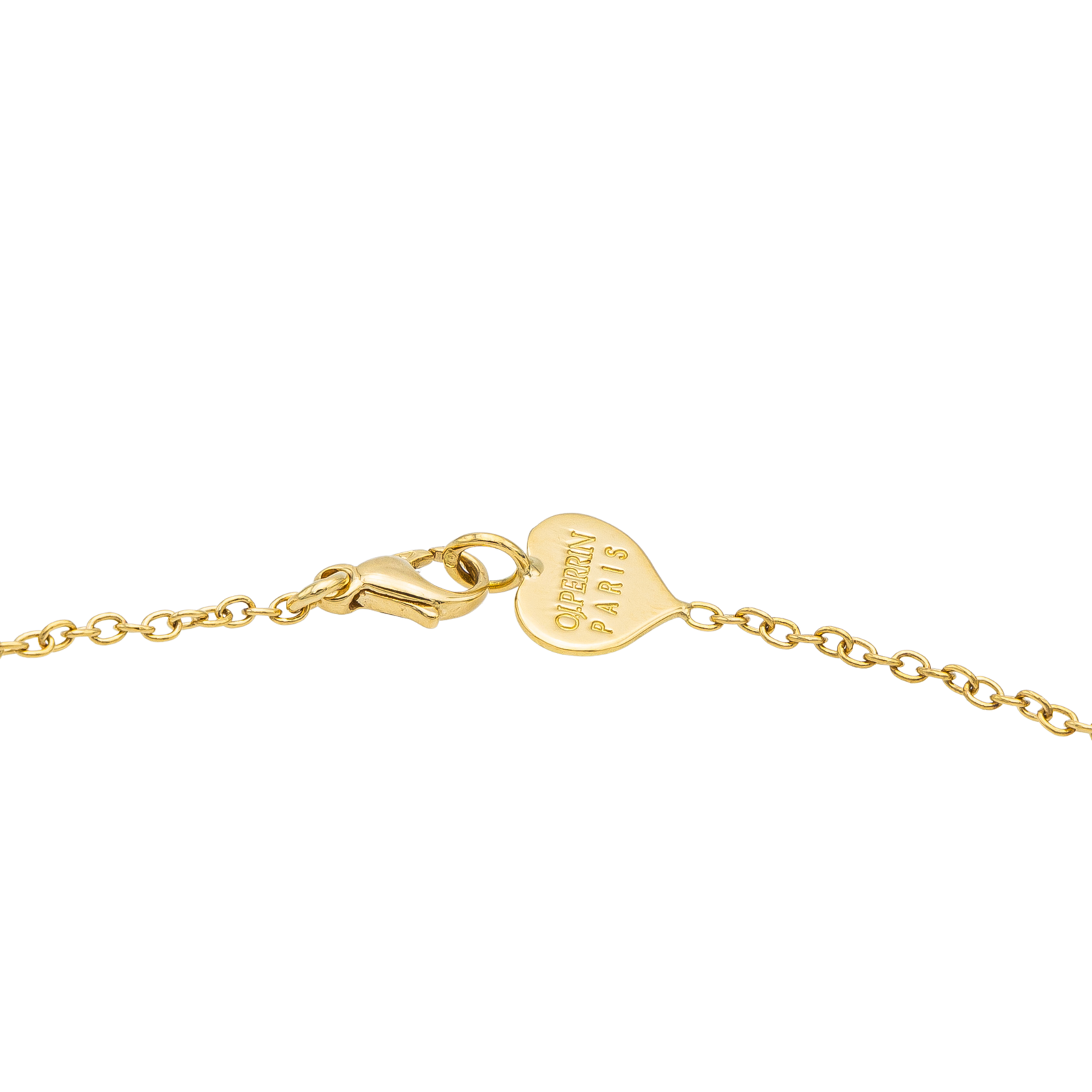 OJ Perrin Heart Necklace Yellow Gold, White Gold