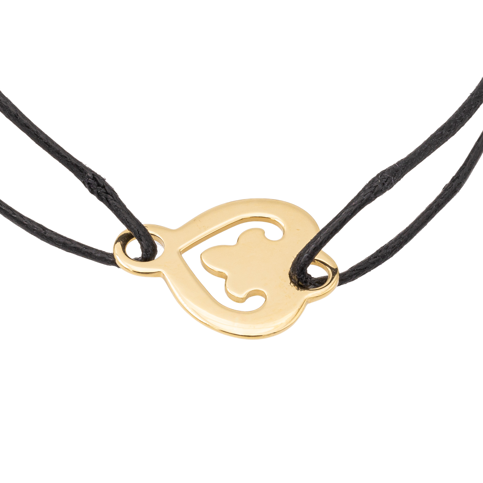 OJ Perrin Legends Heart Bracelet Yellow Gold