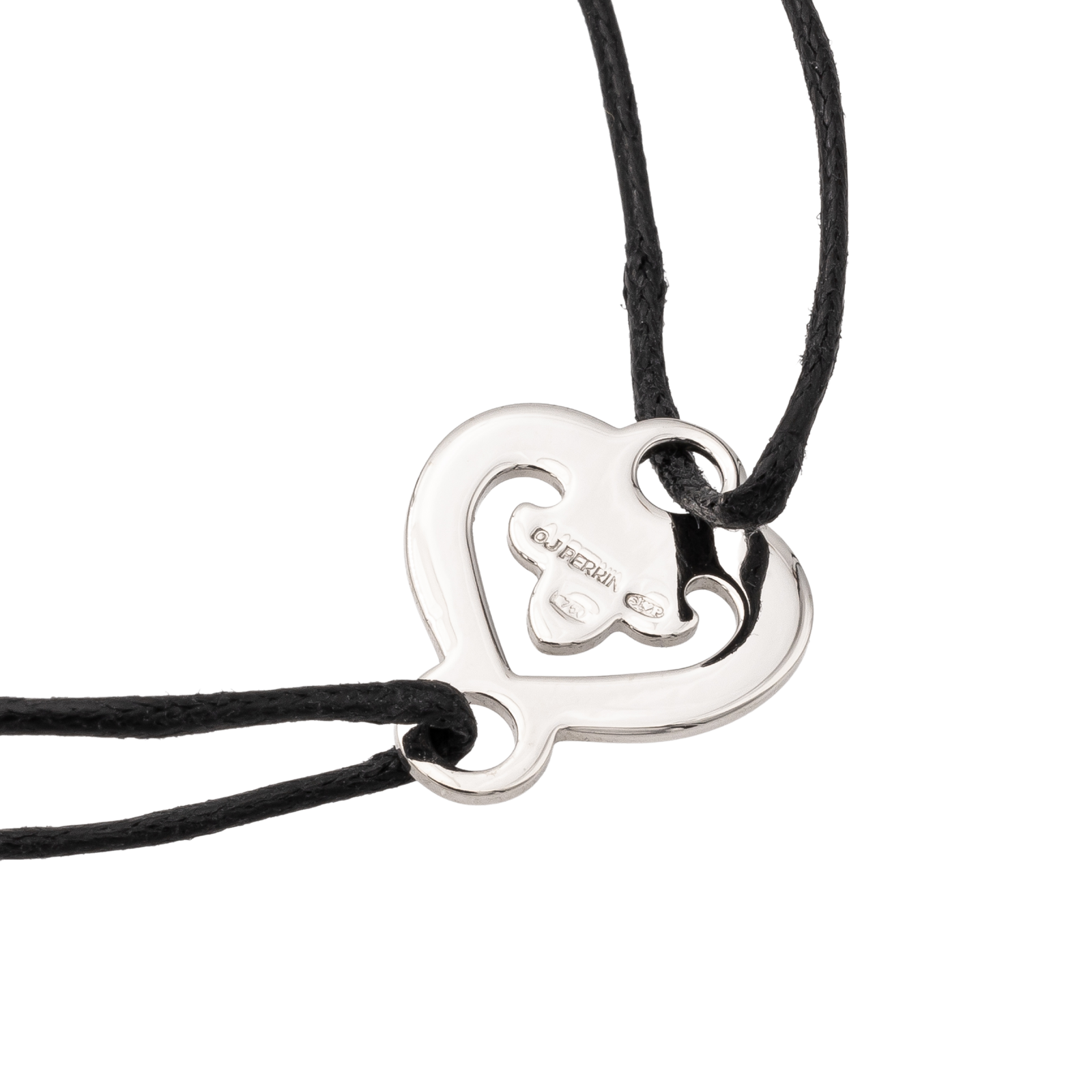 OJ Perrin Heart Legends Bracelet White Gold