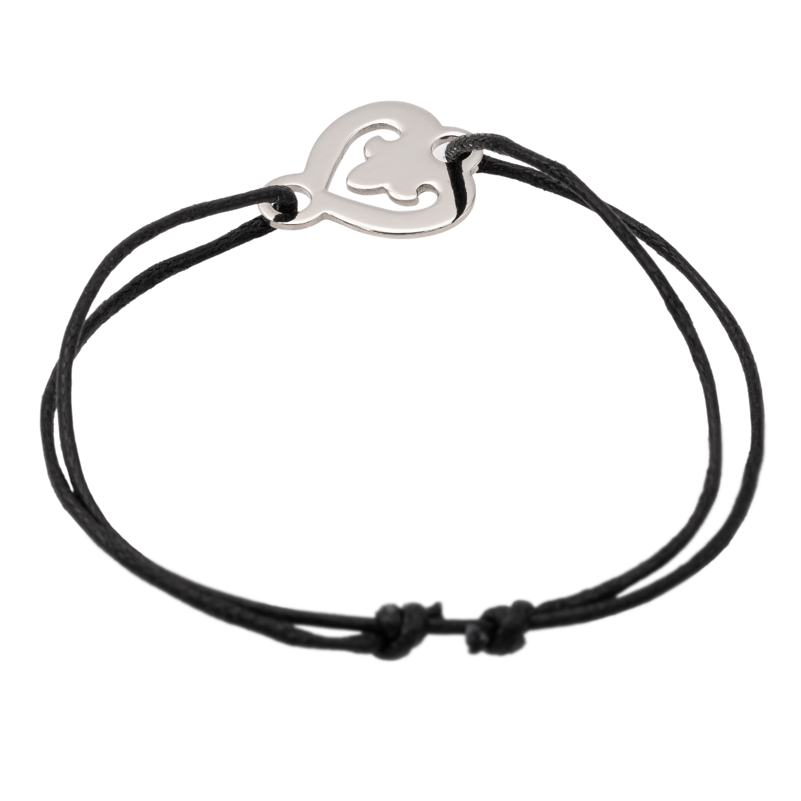 OJ Perrin Heart Legends Bracelet White Gold