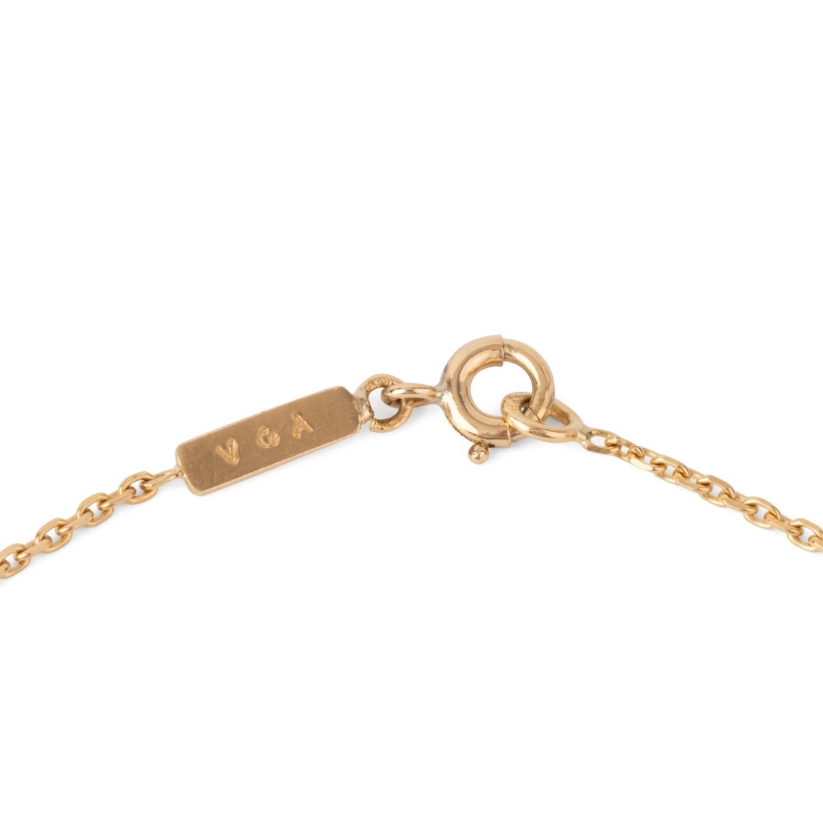 Collier Pendentif vintage or jaune diamants Van Cleef & Arpels vintage - Maison Eloe