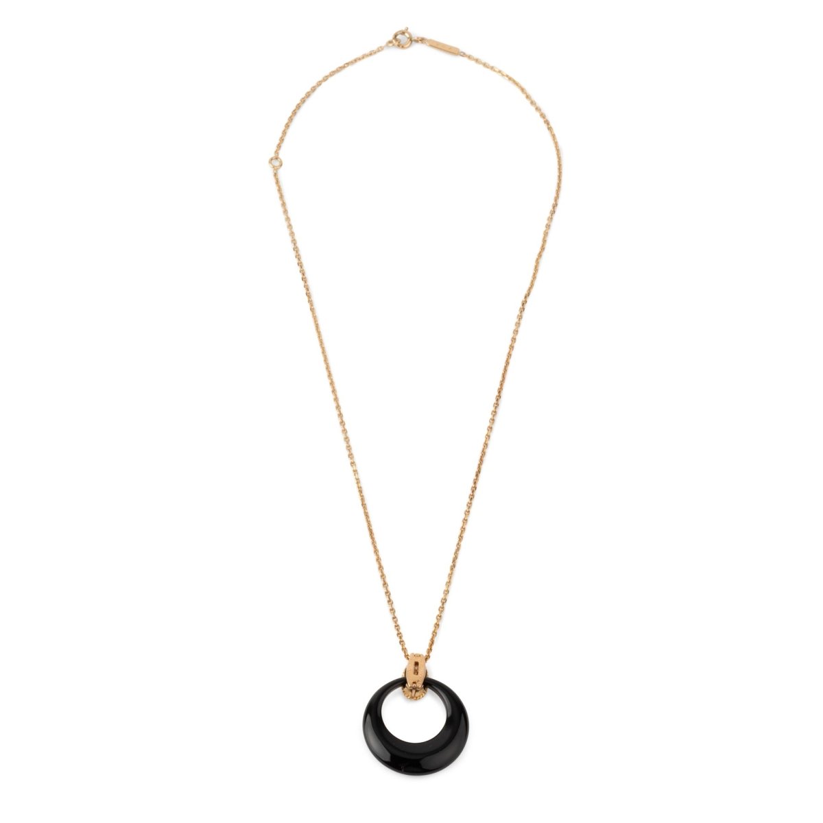 Collier Pendentif vintage or jaune diamants Van Cleef & Arpels vintage - Maison Eloe