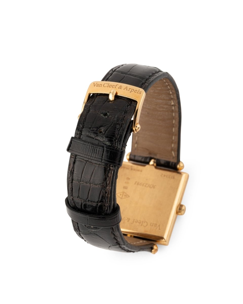 Montre Van Cleef & Arpels Vintage Or sur Cuir - Maison Eloe
