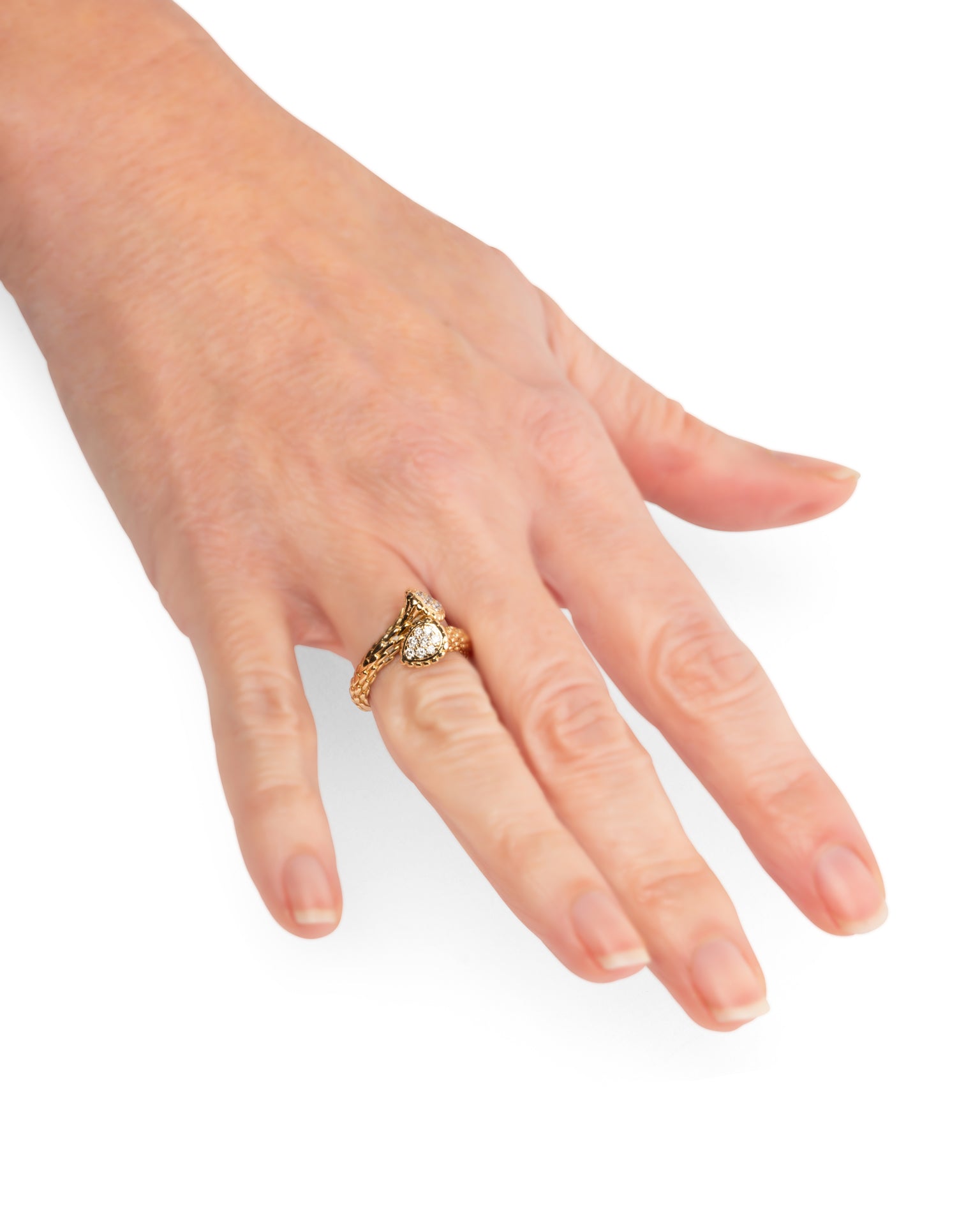 Bague Boucheron Serpent Bohème mini Diamants Or