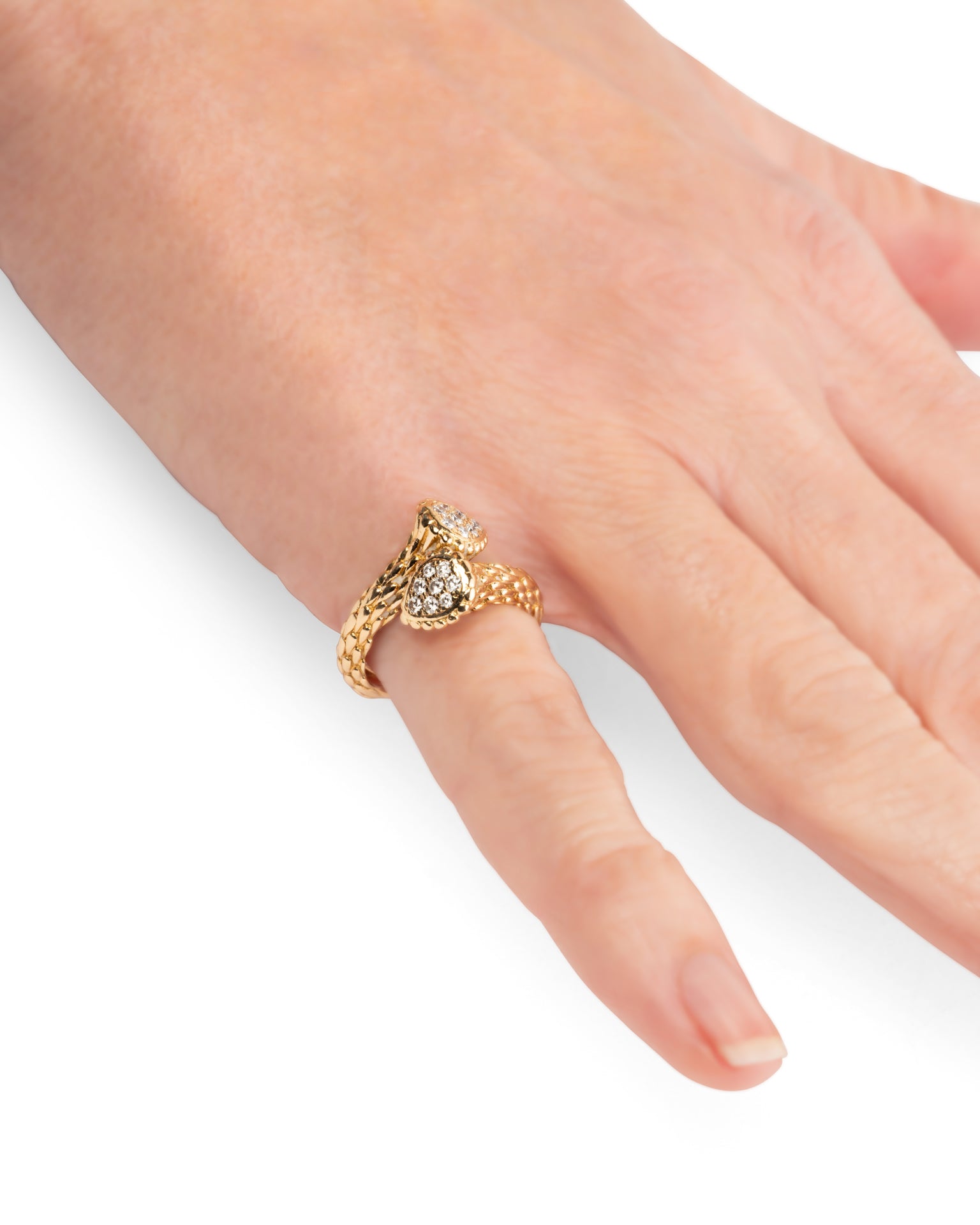 Bague Boucheron Serpent Bohème mini Diamants Or