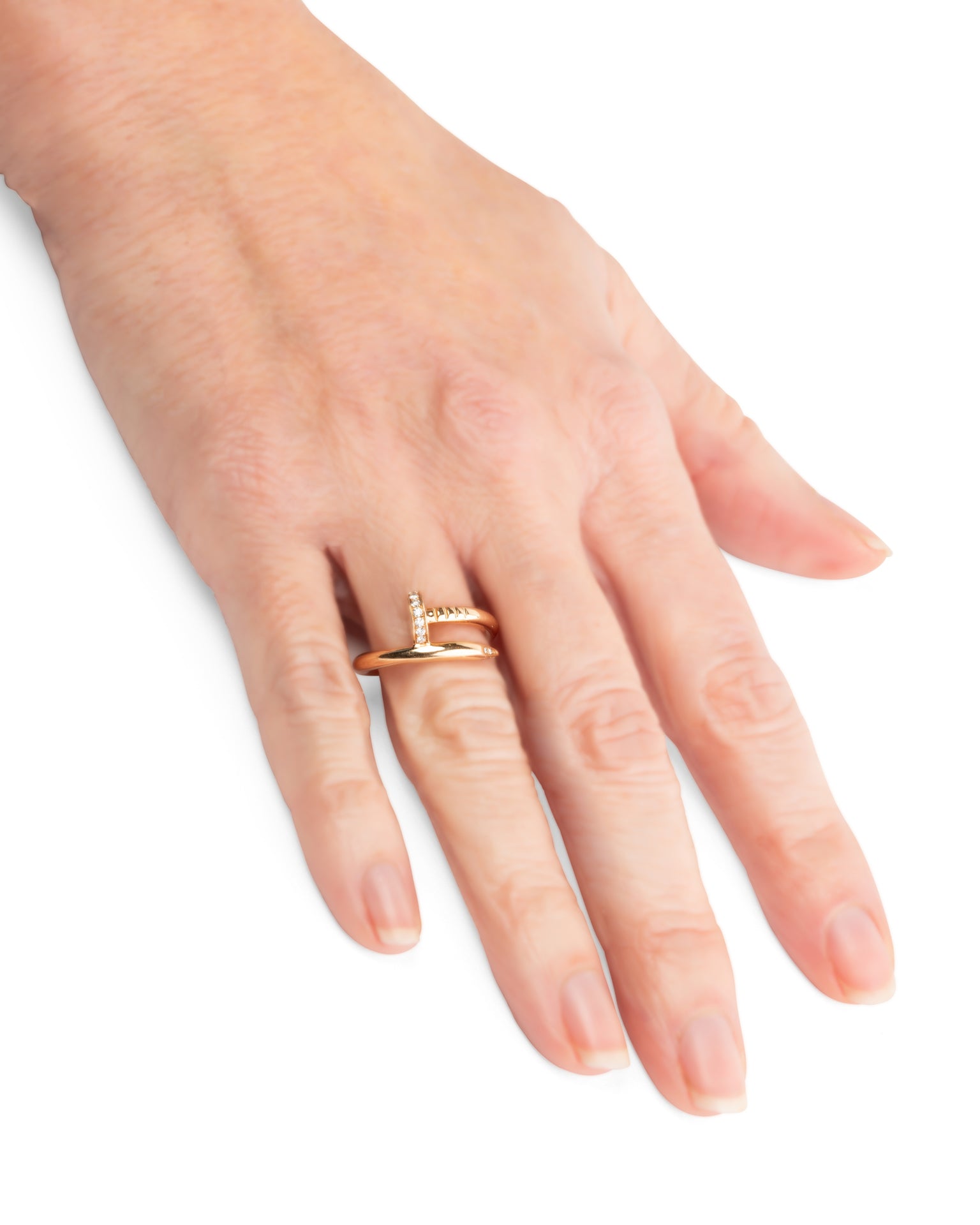 Bague Cartier "Juste un clou" or et Diamants