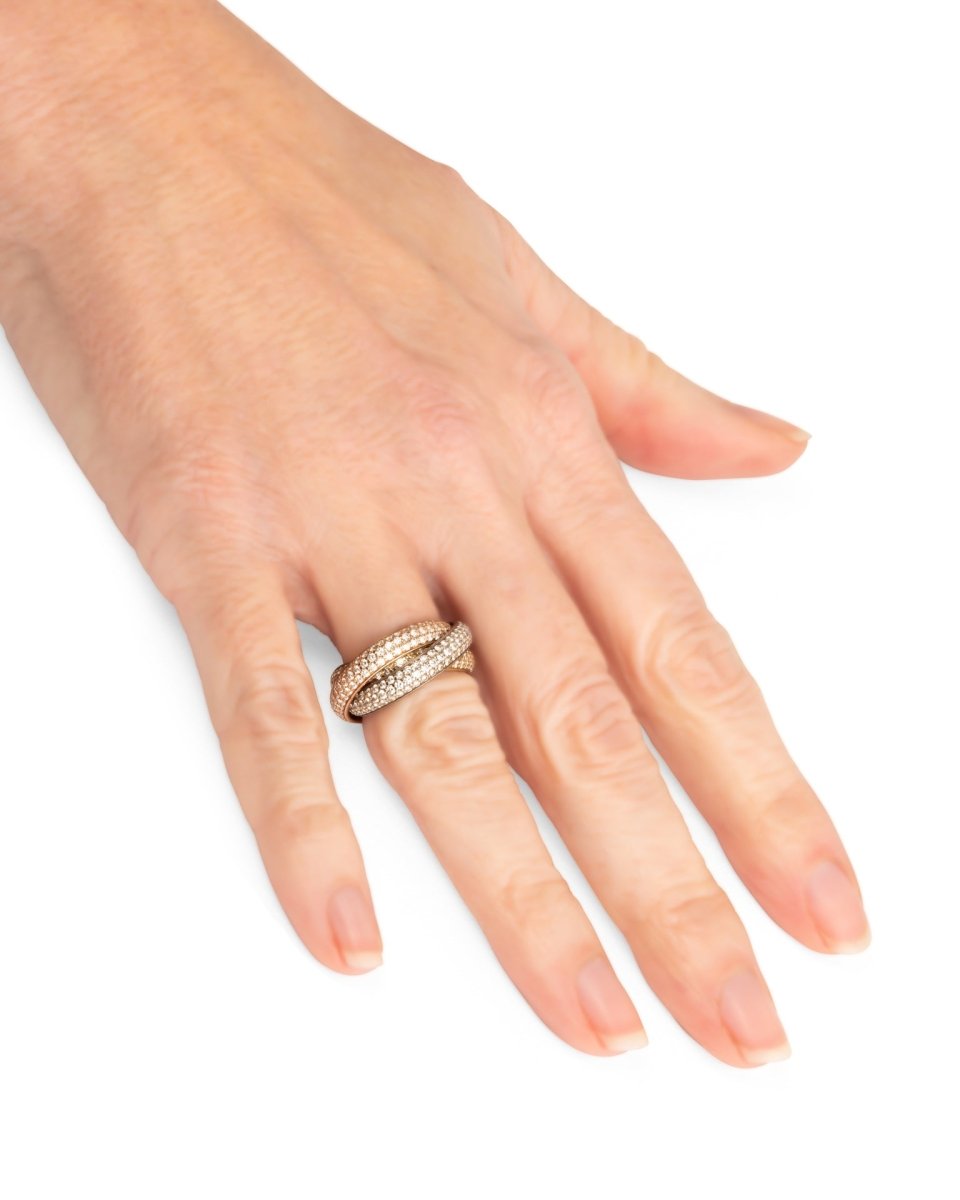 Cartier Bague Trinity pavée Diamants - Maison Eloe