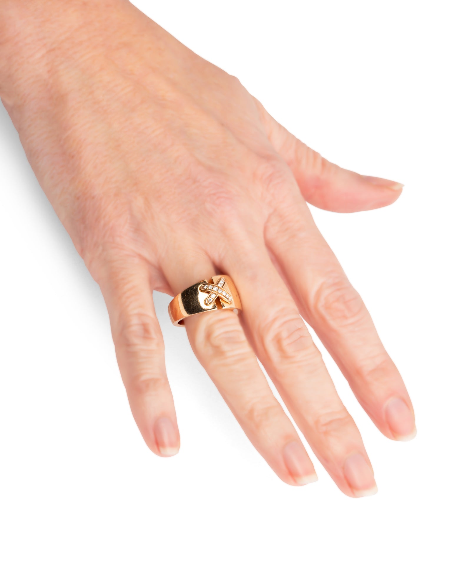 Bague "Liens asymétriques" Chaumet Or jaune Diamants