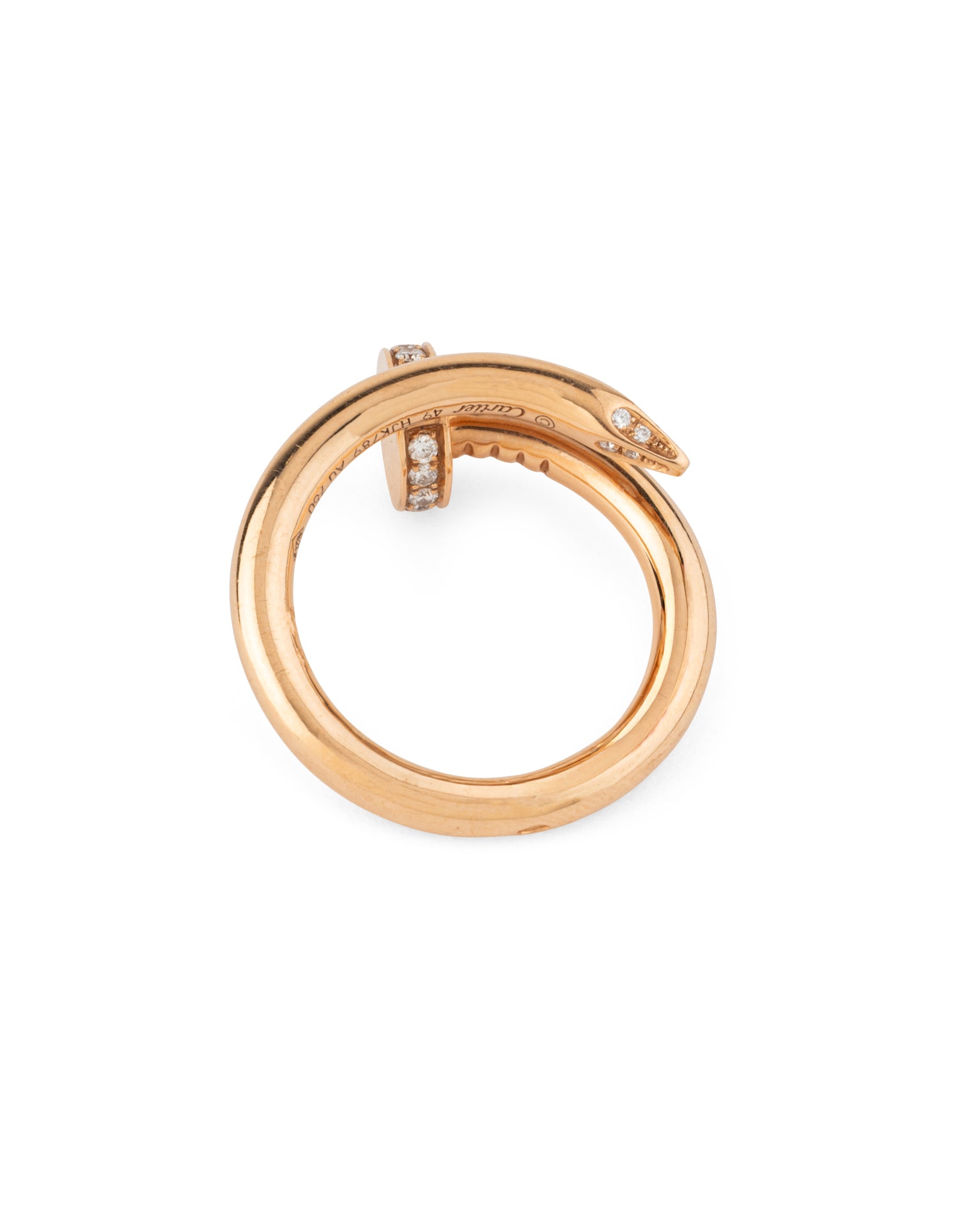 Bague Cartier "Juste un clou" or et Diamants