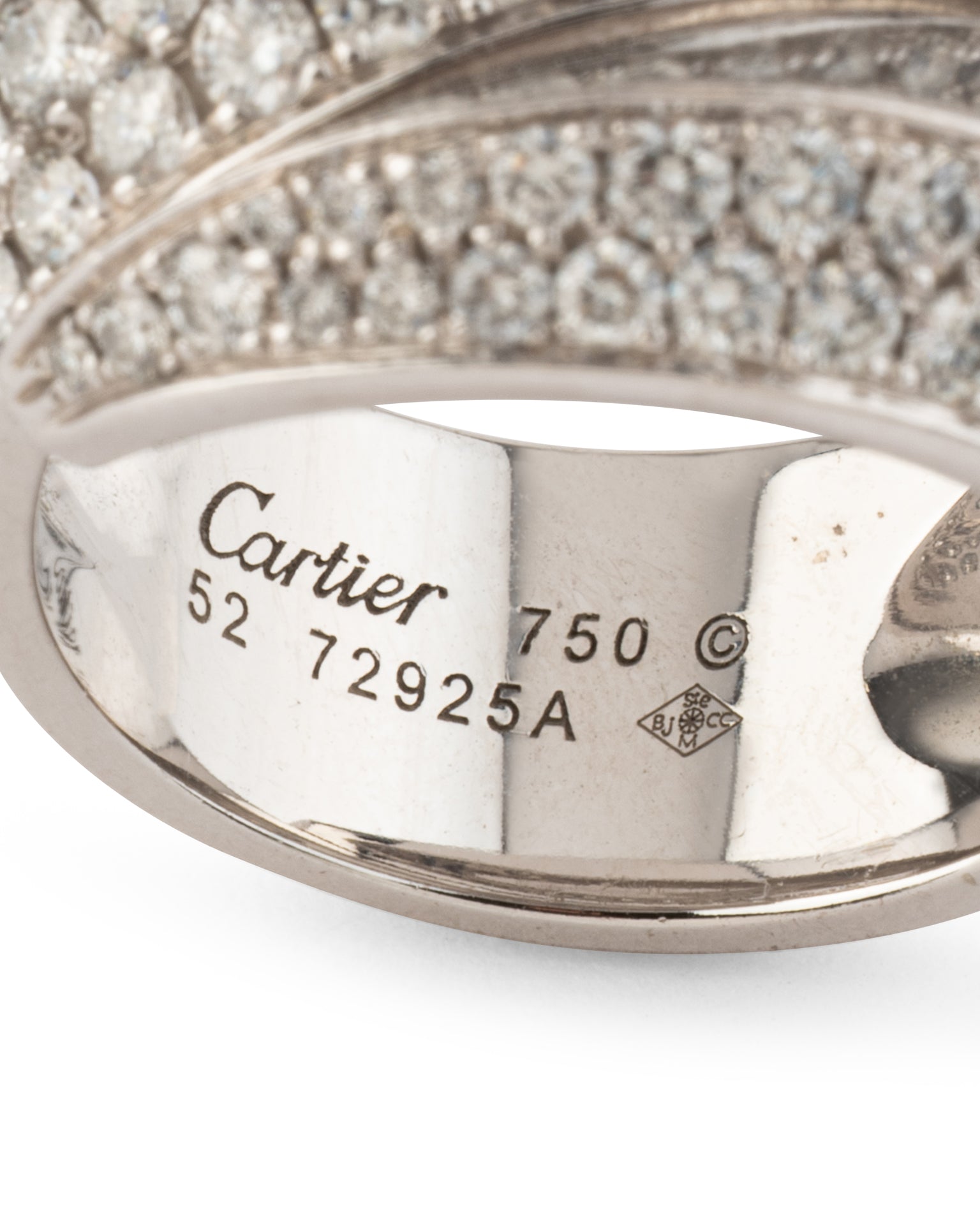Cartier, "Panther Claw" ring in white gold and diamonds