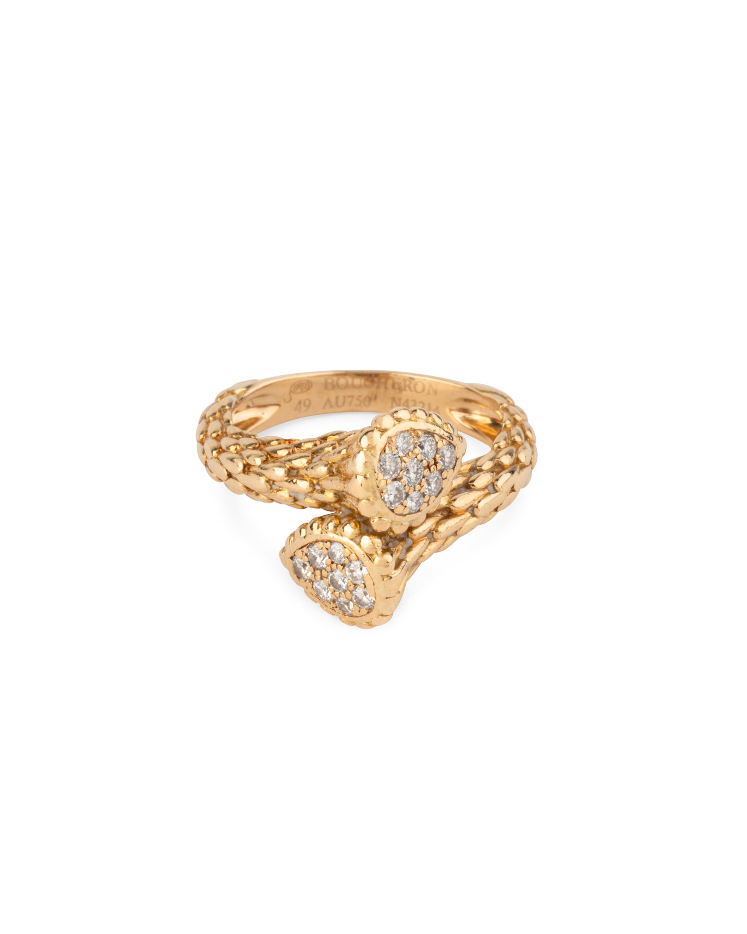 Bague Boucheron Serpent Bohème mini Diamants Or