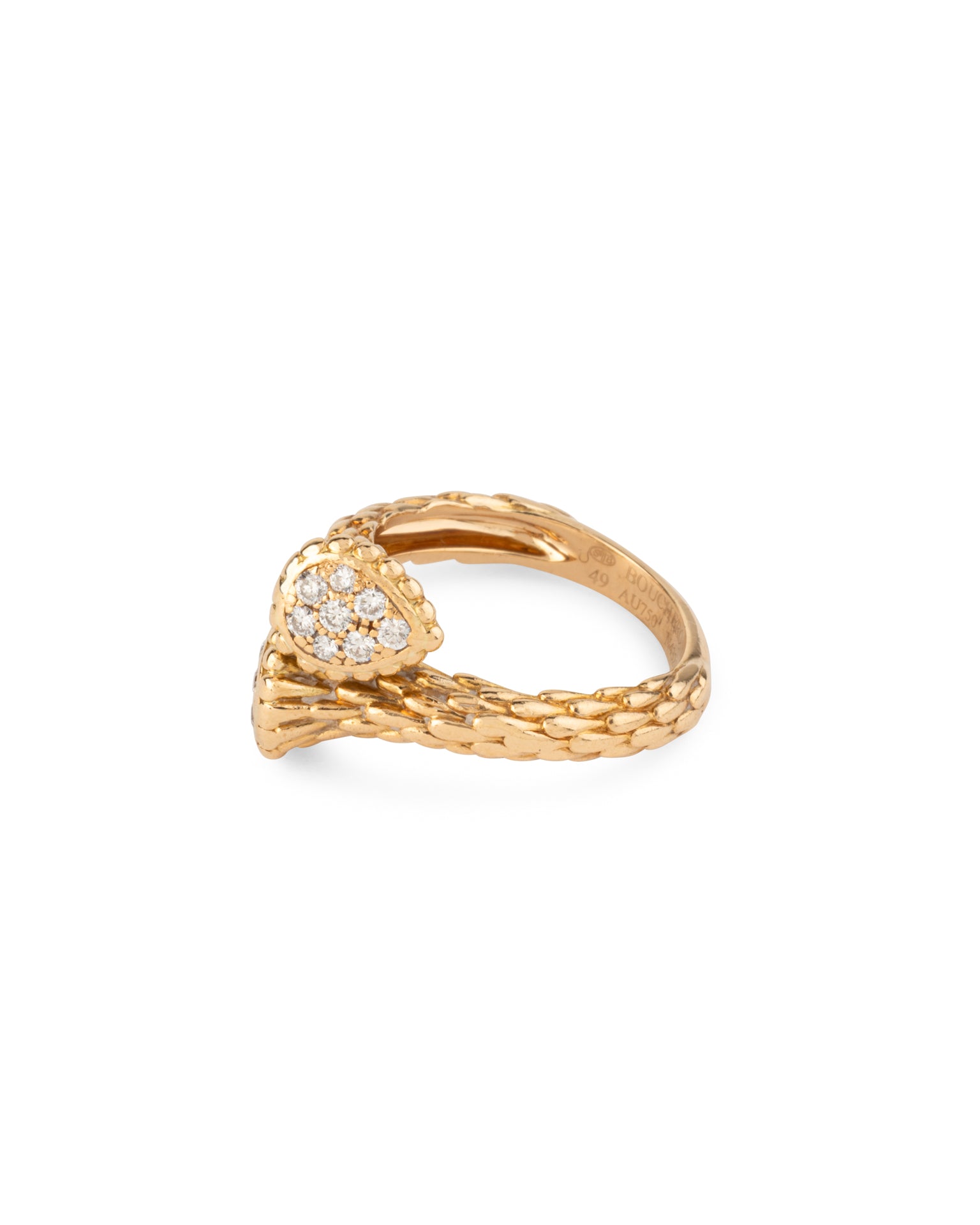 Bague Boucheron Serpent Bohème mini Diamants Or