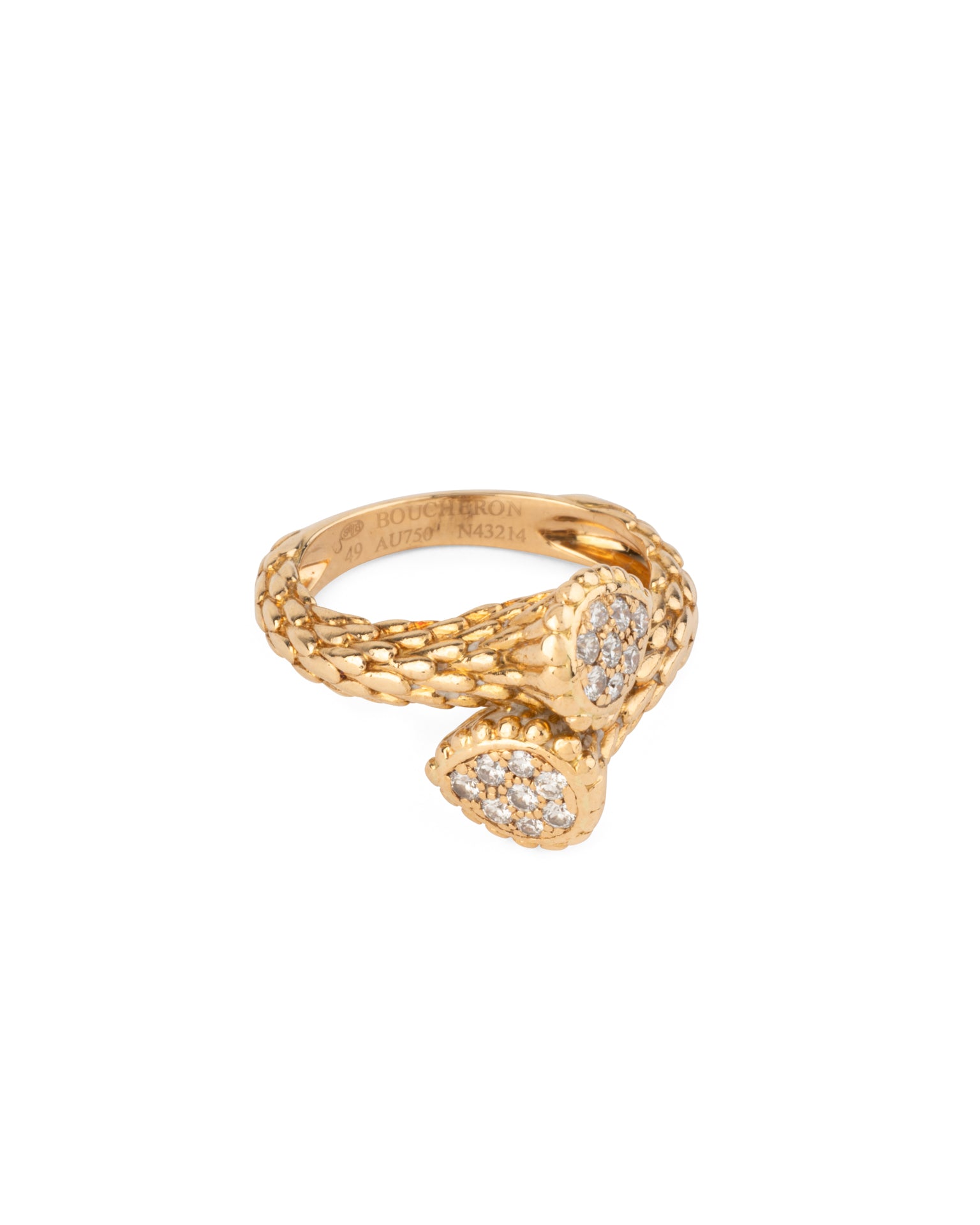 Bague Boucheron Serpent Bohème mini Diamants Or