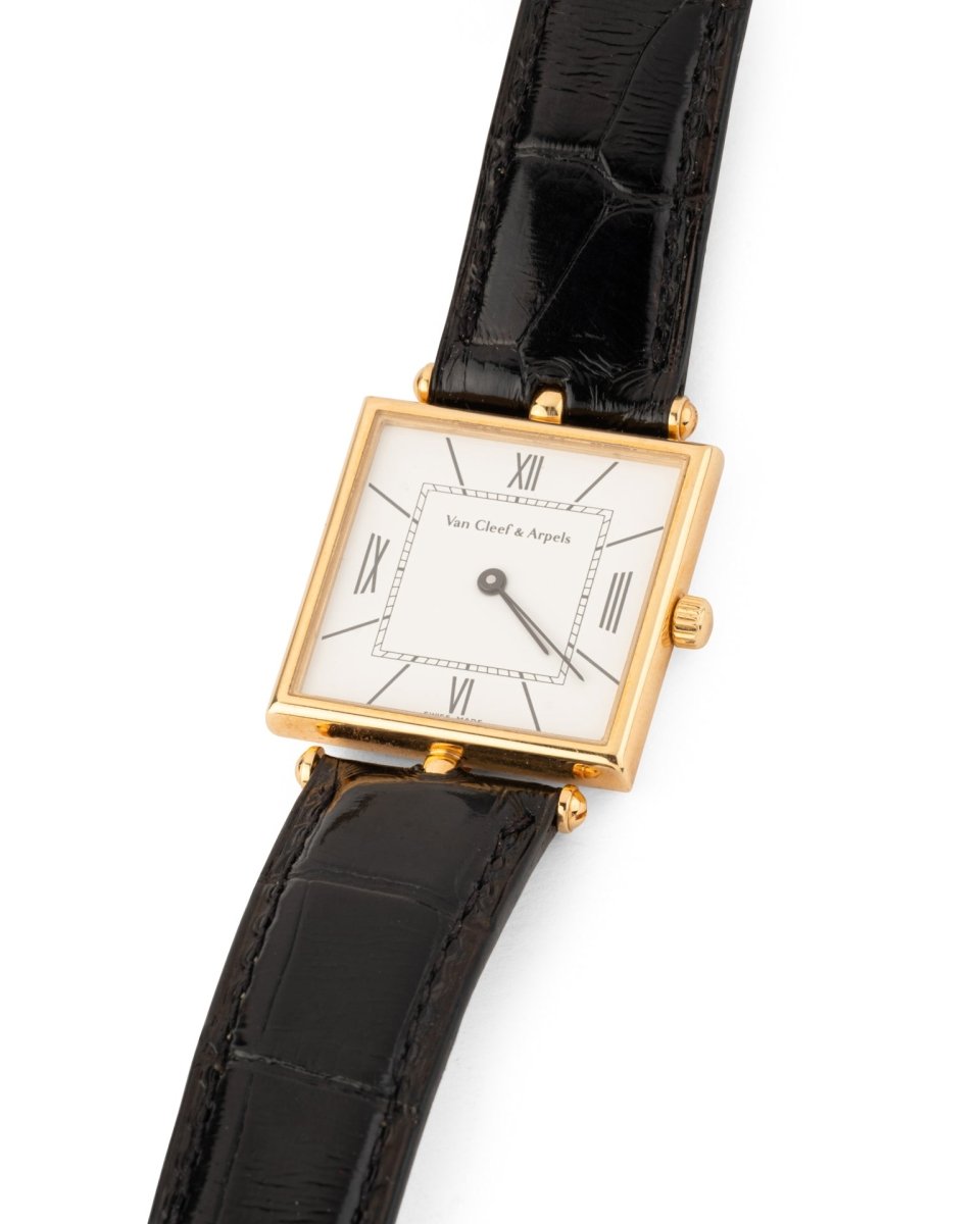 Montre Van Cleef & Arpels Vintage Or sur Cuir - Maison Eloe