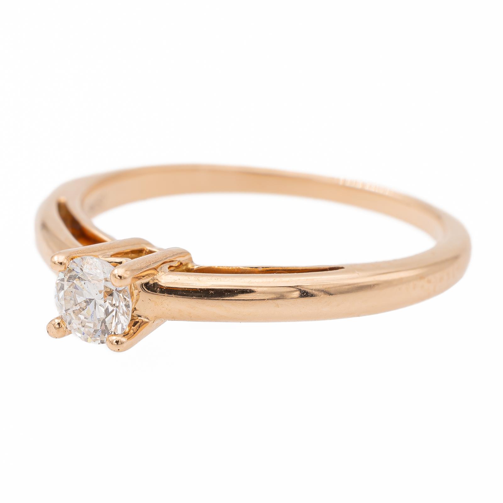 Mauboussin Solitaire Ring Rose Gold Diamond