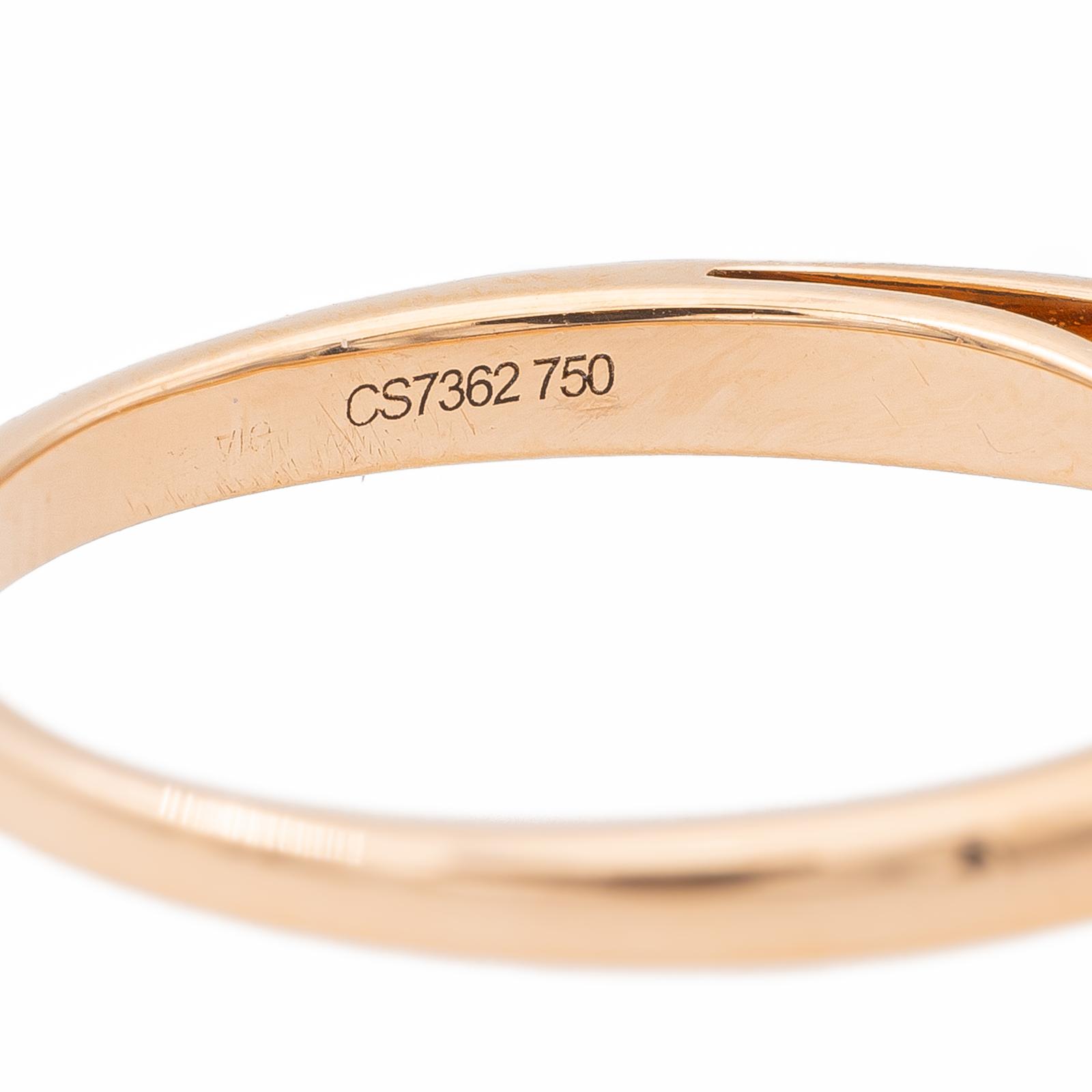 Mauboussin Solitaire Ring Rose Gold Diamond