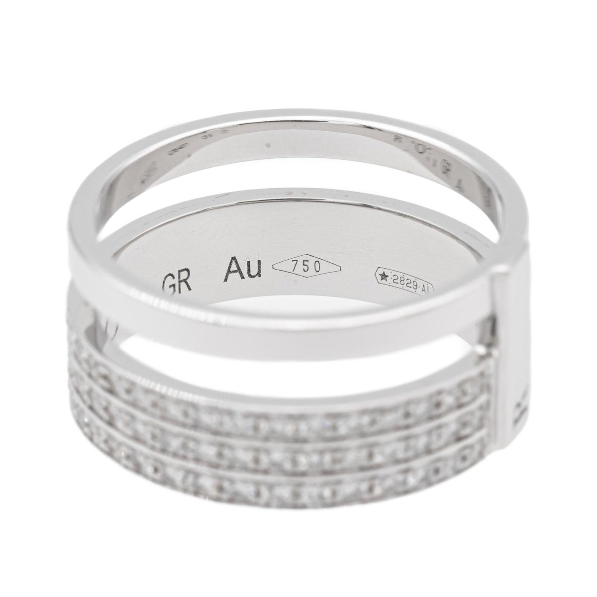 Repossi Bague Berbère Or blanc Diamant - Maison Eloe